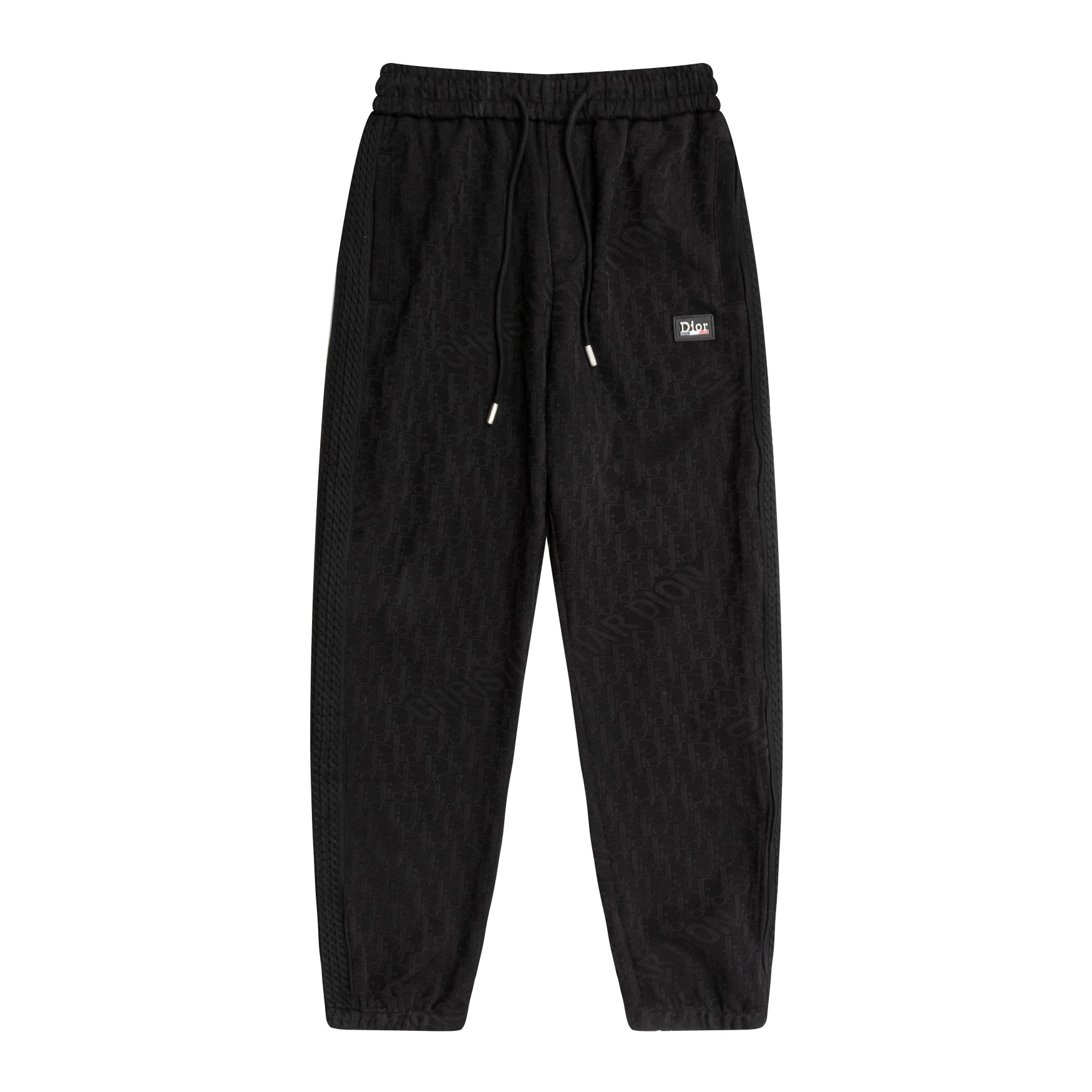 ¡Pantalones deportivos informales Dior 2024 de principios de otoño nuevos con costuras de cinta y logo! Conjunto pareja…