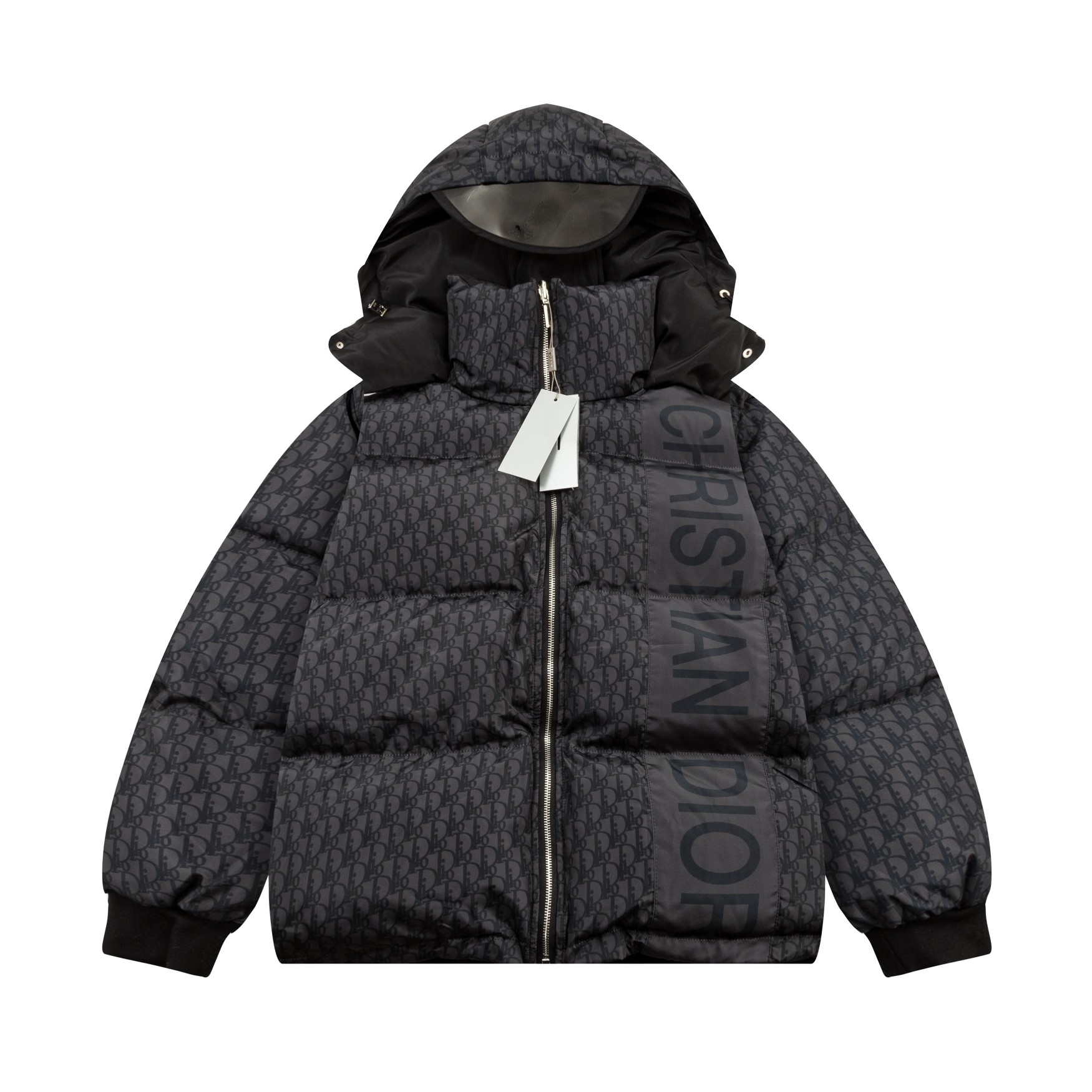 Dior 24FW nueva chaqueta de algodón de doble cara estilo otoño e invierno, diseño delantero y trasero, impresión de let…