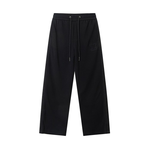Louis Vuitton Wijdvallende Broek met 3D Sports Logo - Zwart, Unisex 1 Louis Vuitton Wijdvallende Broek met 3D Sports Logo - Zwart, Unisex