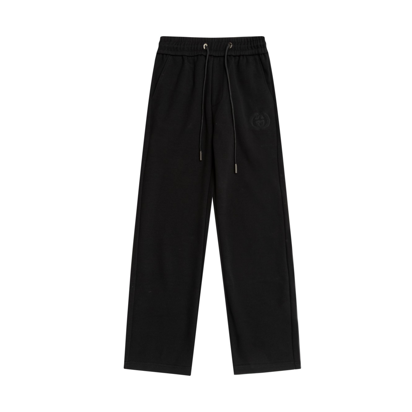 Gucci Black Nylon Blend Wide-Leg Sports Pants with 3D Logo Embroidery 2 a1732079968904 2445