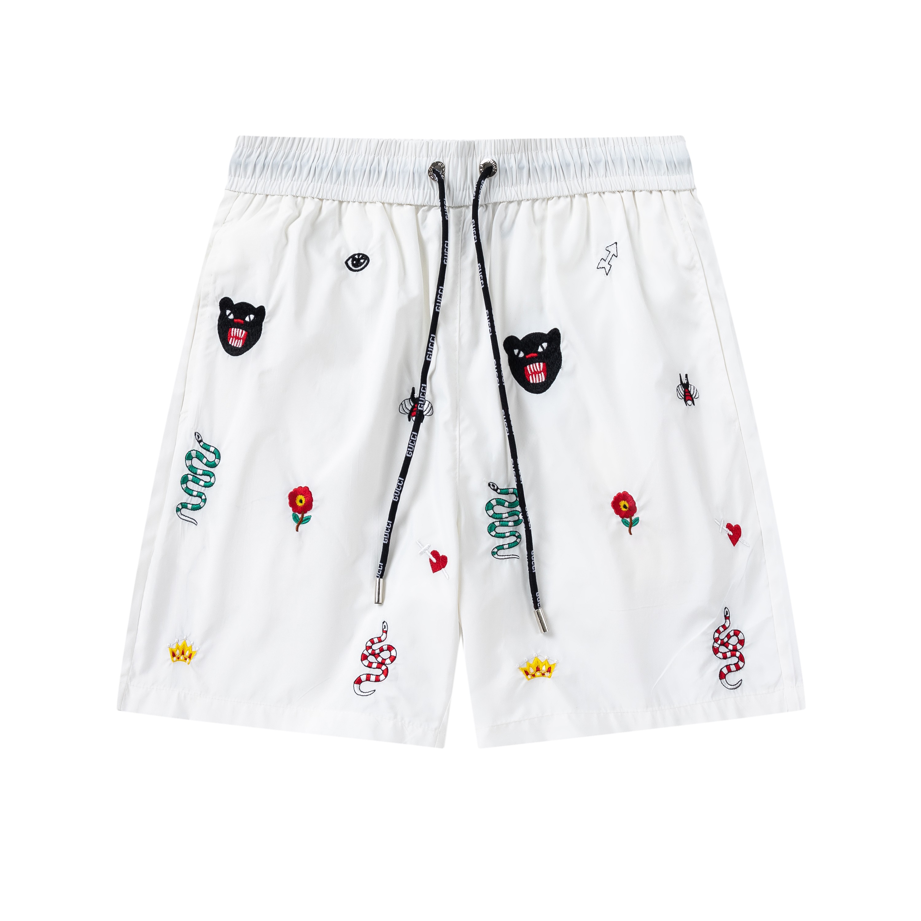 GUCCI Gucci 2025 primavera/verano Logo bordado. Nuevos pantalones cortos de playa de moda, shorts de cinco centímetros.…