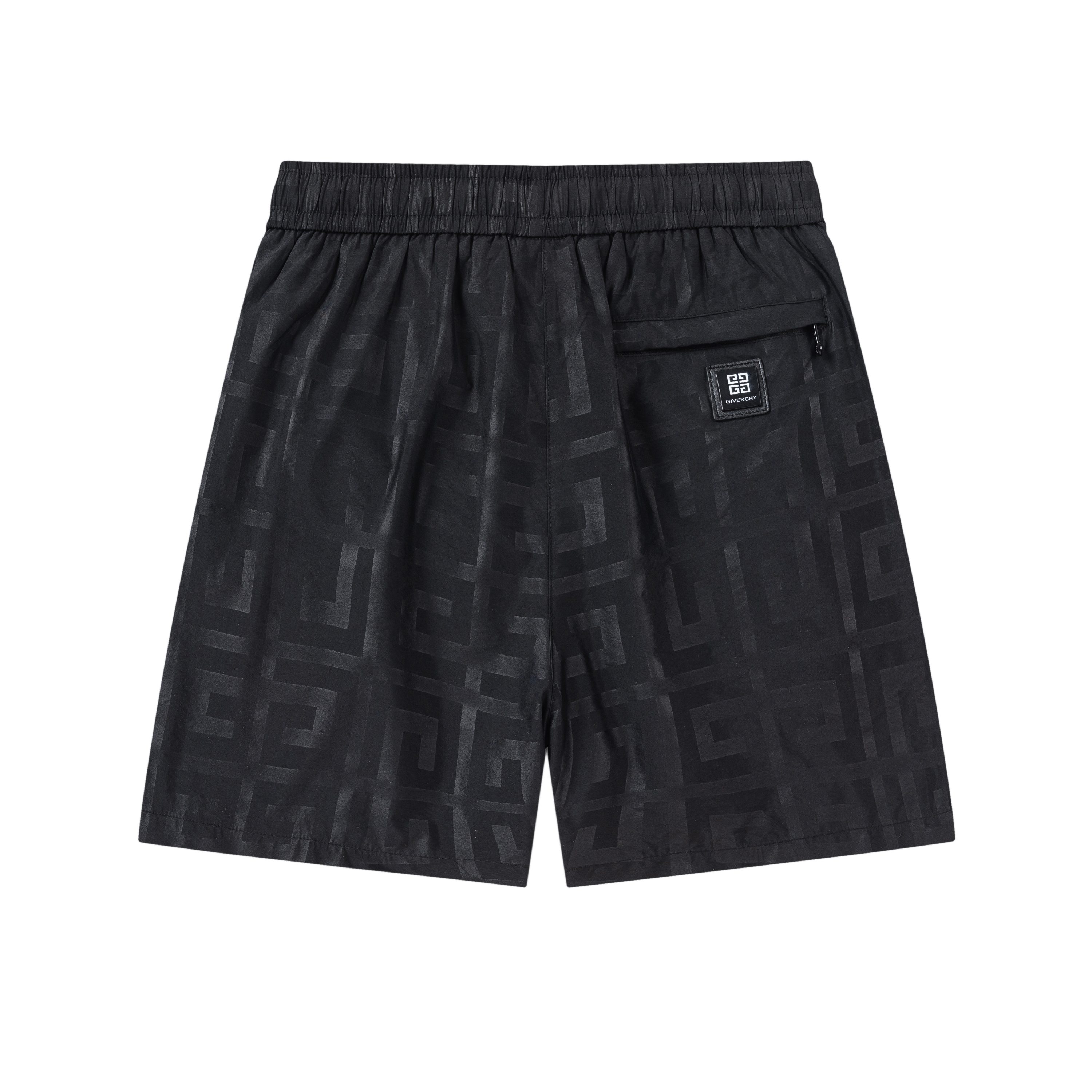 Givenchy 2025 Logo Beach Pants: High-Quality Polyester, Black, Various Sizes - 图片 2