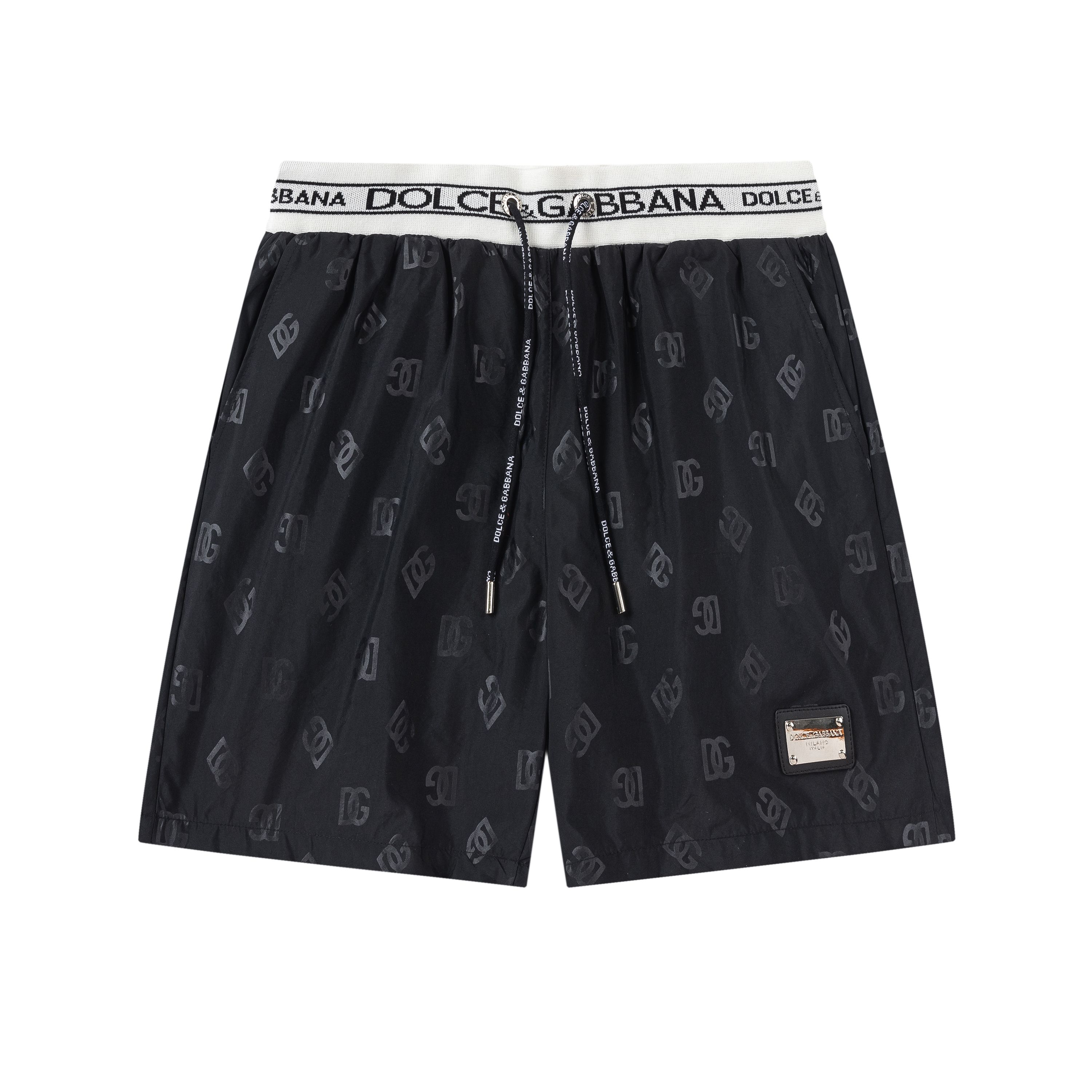 DG Dolce & Gabbana 2025 primavera-verano logo bordado. Nuevos pantalones de playa de moda, con malla interior, ¡pantalo…