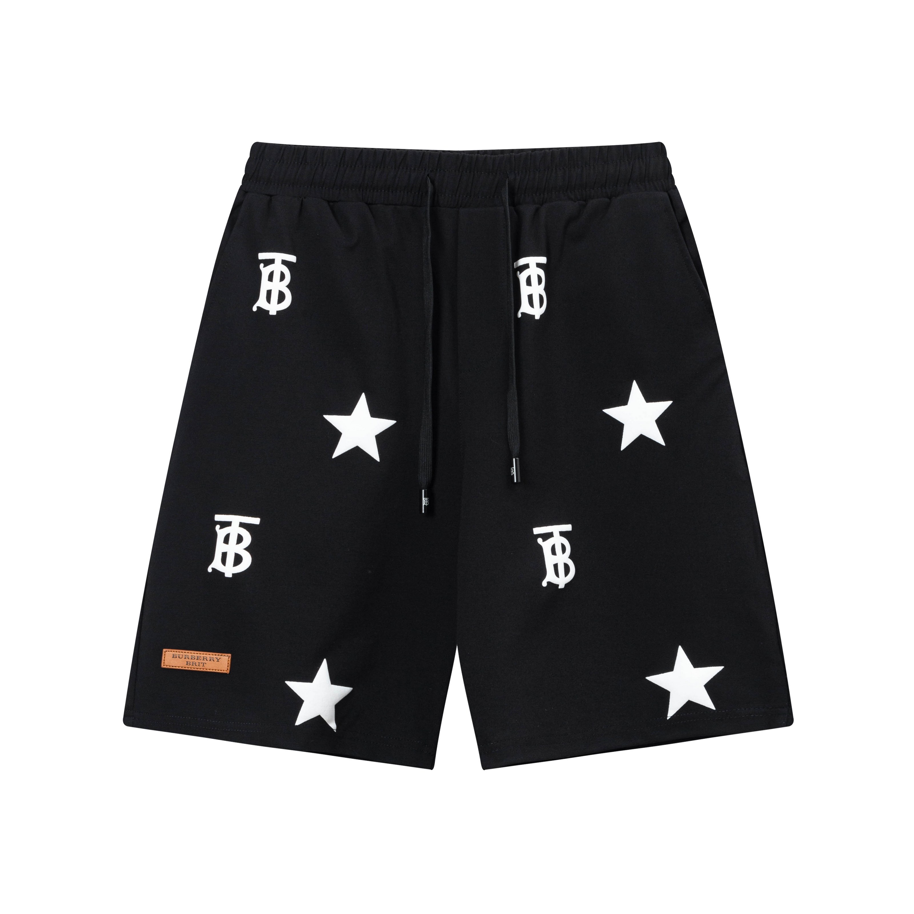 2025 BURBERRY 巴宝莉 Nuevos pantalones cortos de punto, tela personalizada, logo de espuma impresa con técnica de punto. C…