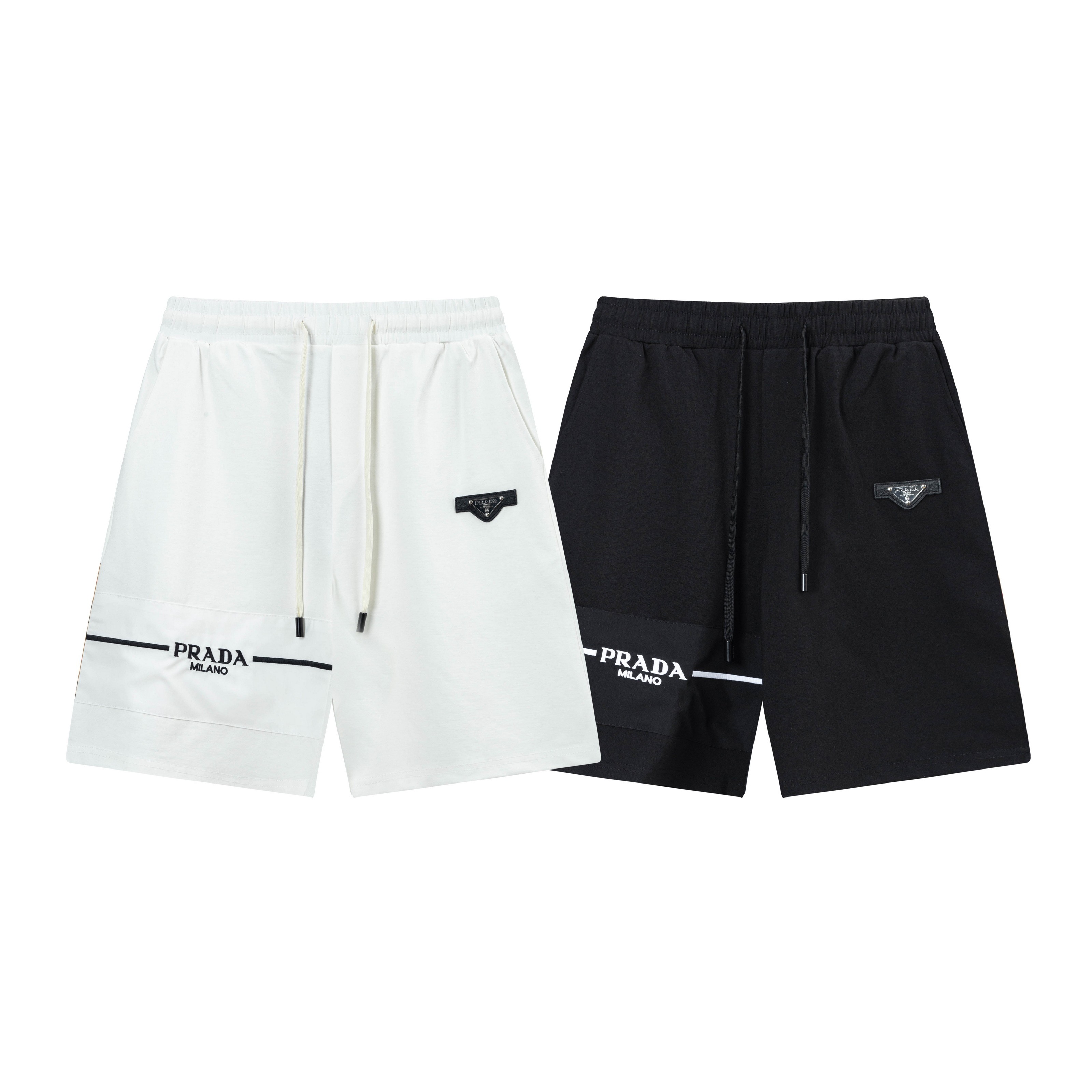 2025 Prada New Knitting Shorts: Custom Fabric, Embroidered Logo, Stylish Design. - 图片 9