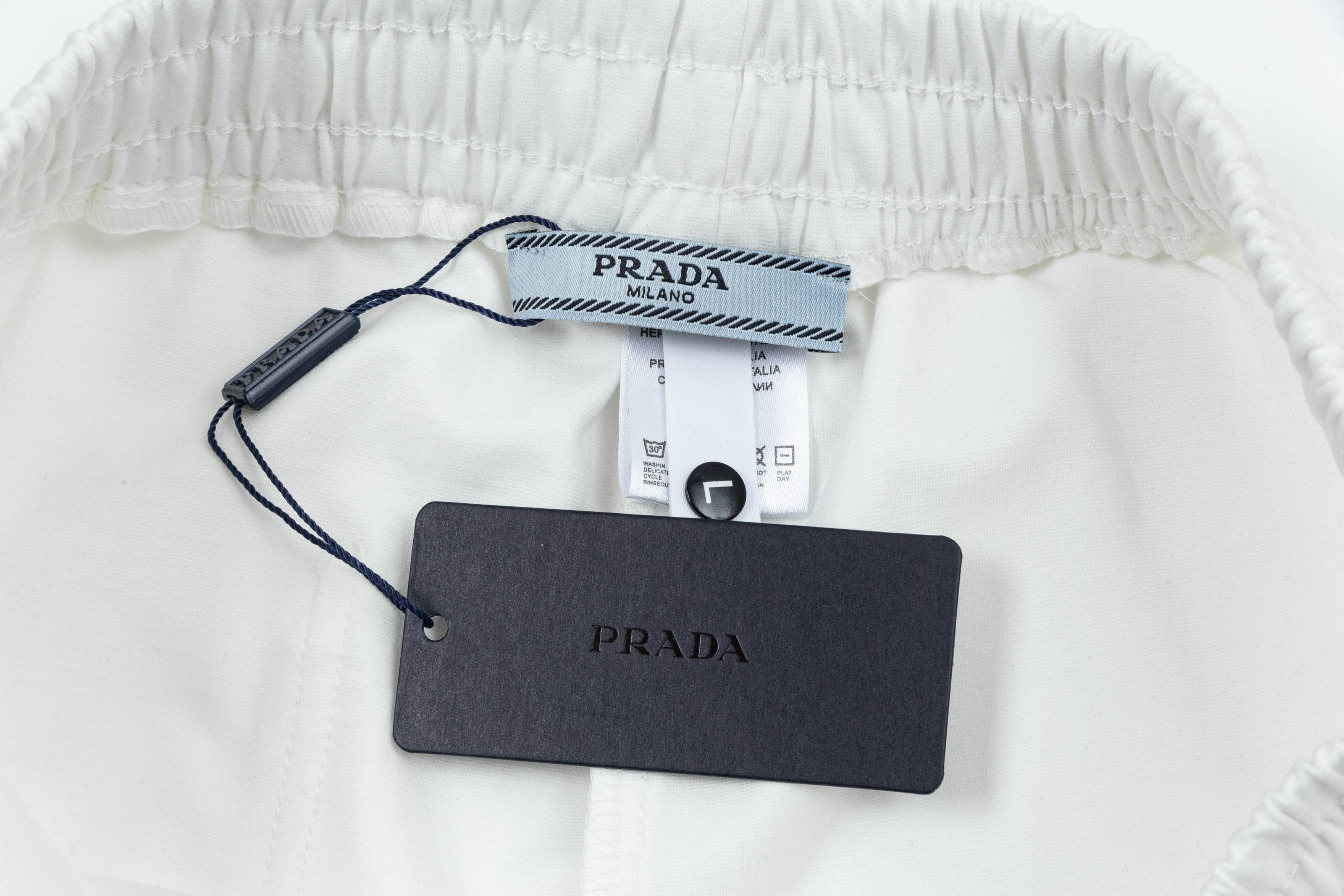 2025 Prada New Knitting Shorts: Custom Fabric, Embroidered Logo, Stylish Design. - 图片 8