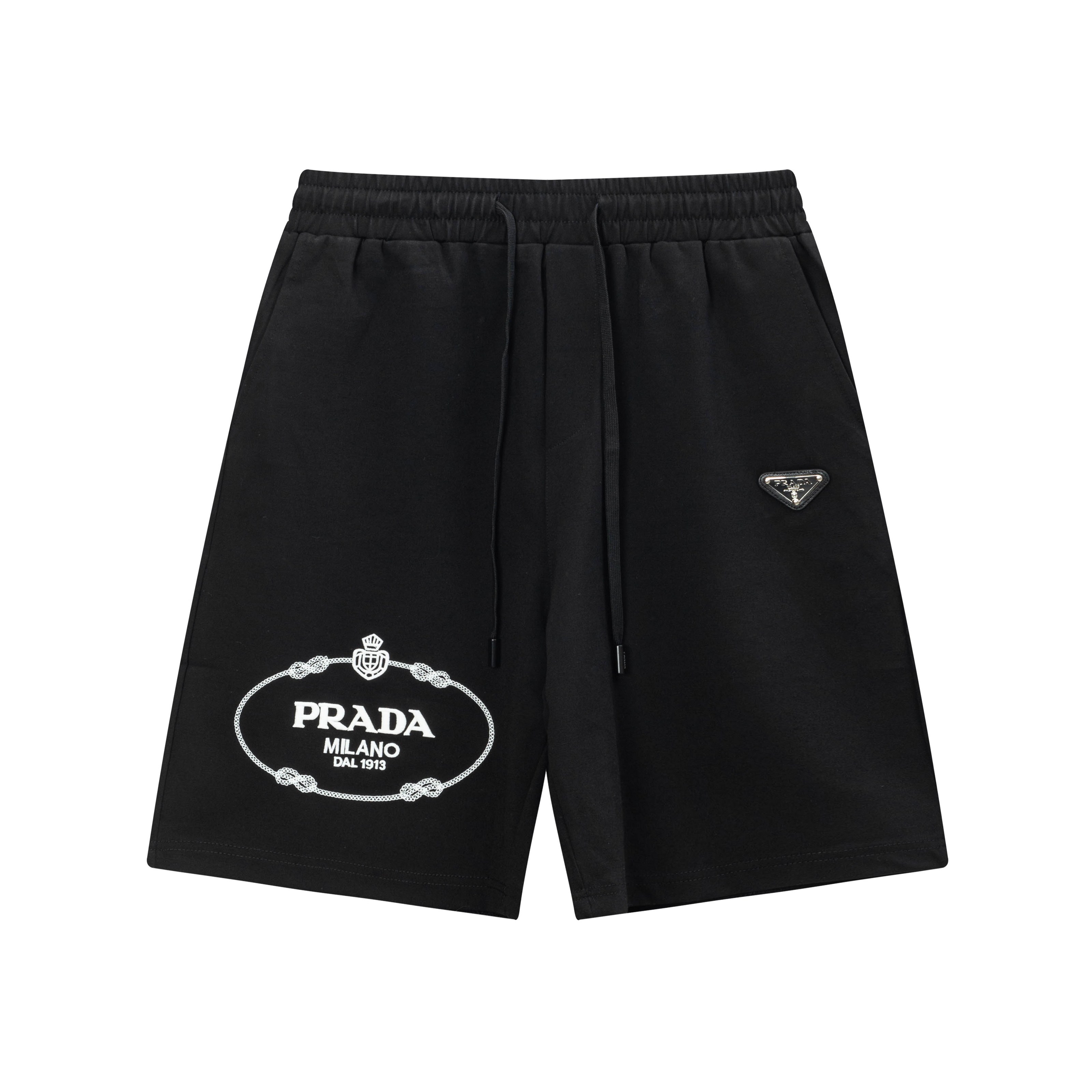2025 PRADA Nuevos shorts de punto, tejidos personalizados, tecnología de tejido y logo bordado. La versión es ceñida y …