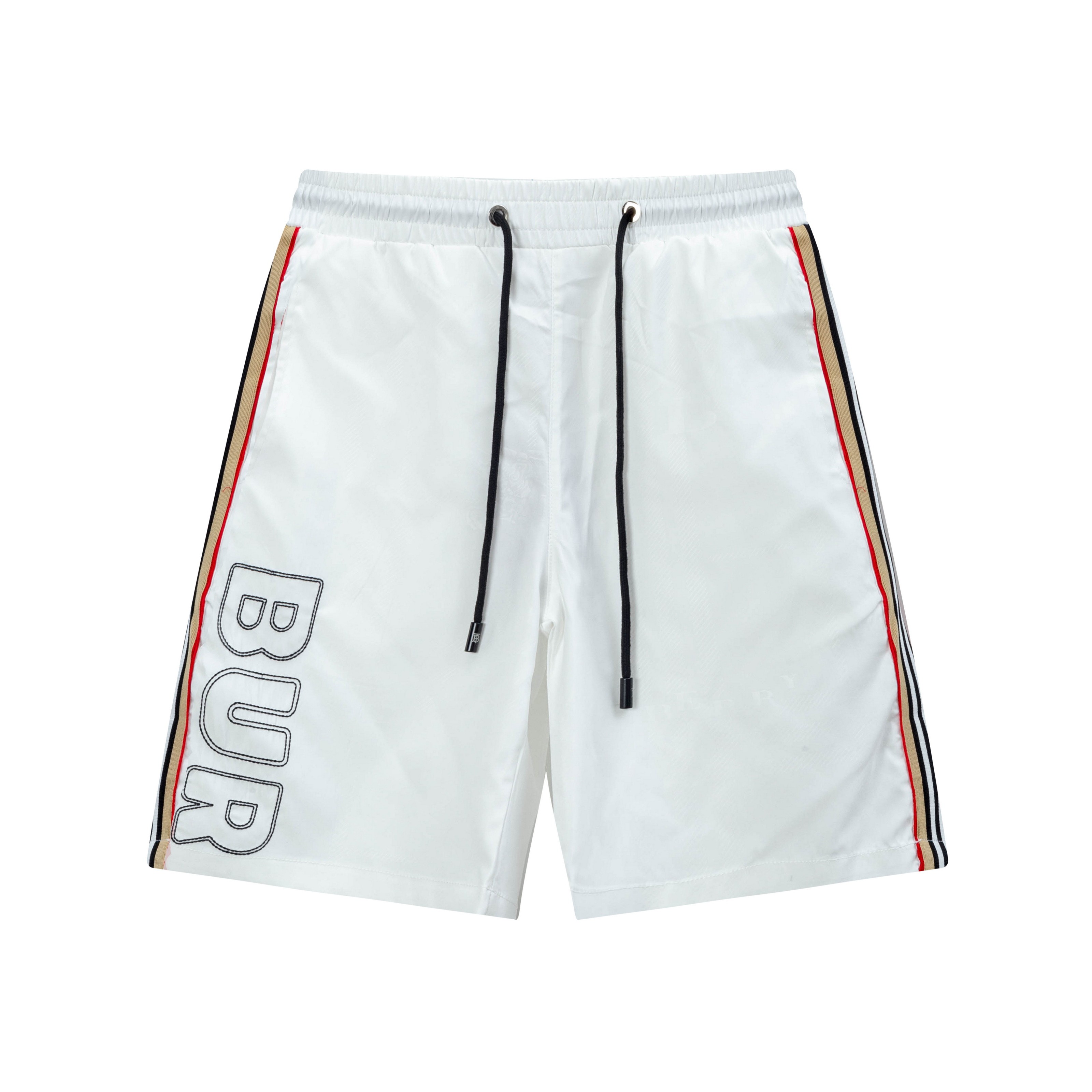 Pantalones cortos de playa de secado rápido de Burberry 2025, tela personalizada, logo de caballo de batalla artesanal.…