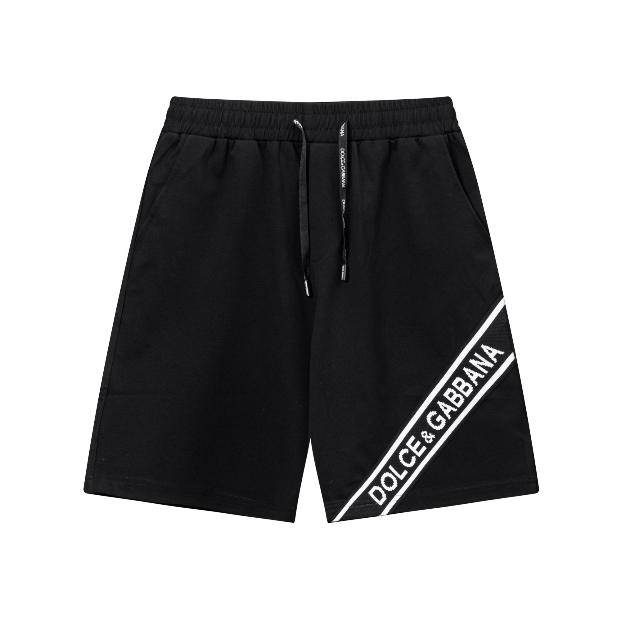 2025 DG nuevos pantalones cortos de punto, tejido personalizado, técnica de punto con logo bordado. Corte ajustado y tr…