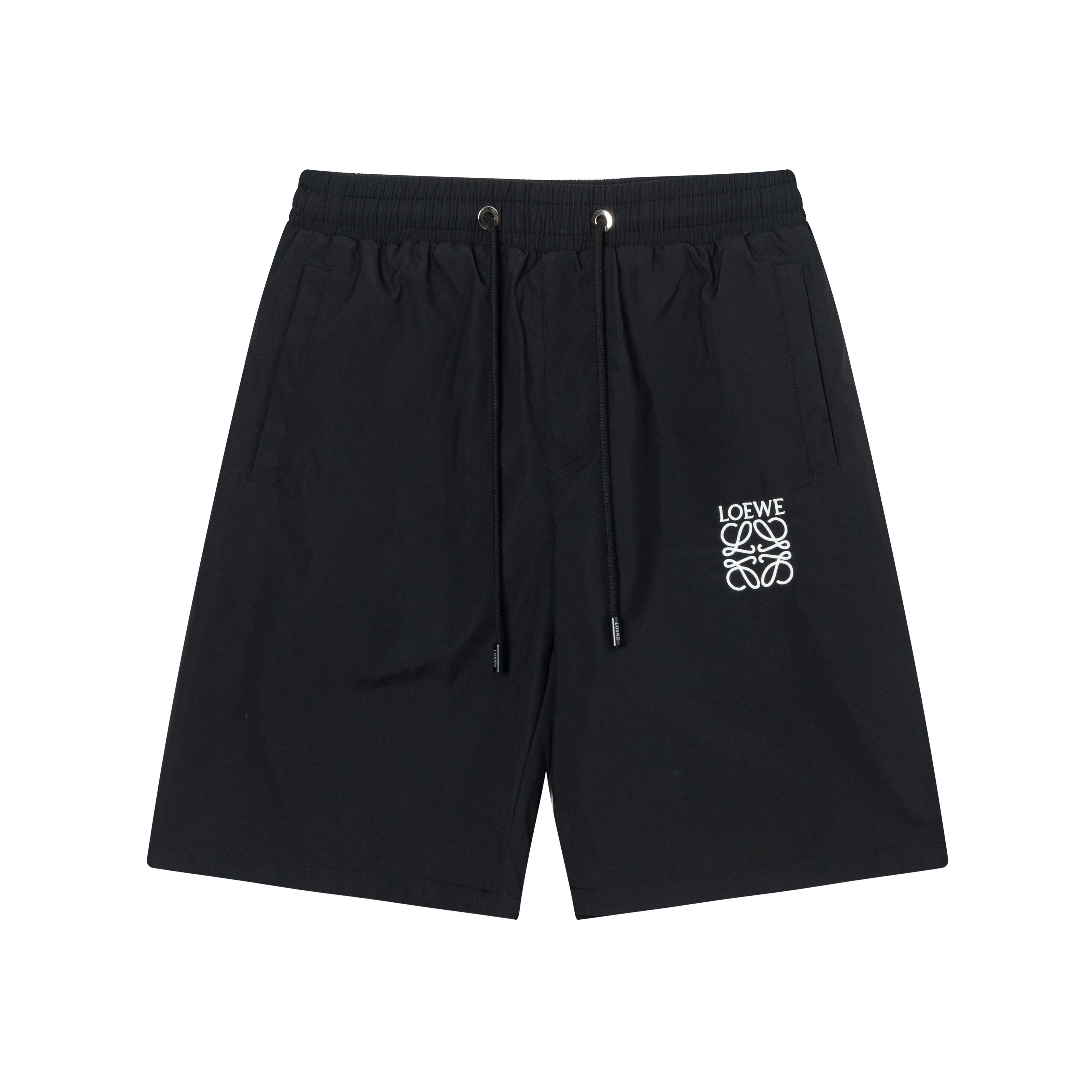 🅿️85 2025 LOEWE Loewe Nuevos pantalones cortos de playa de secado rápido, tejido personalizado, logo bordado con técni…