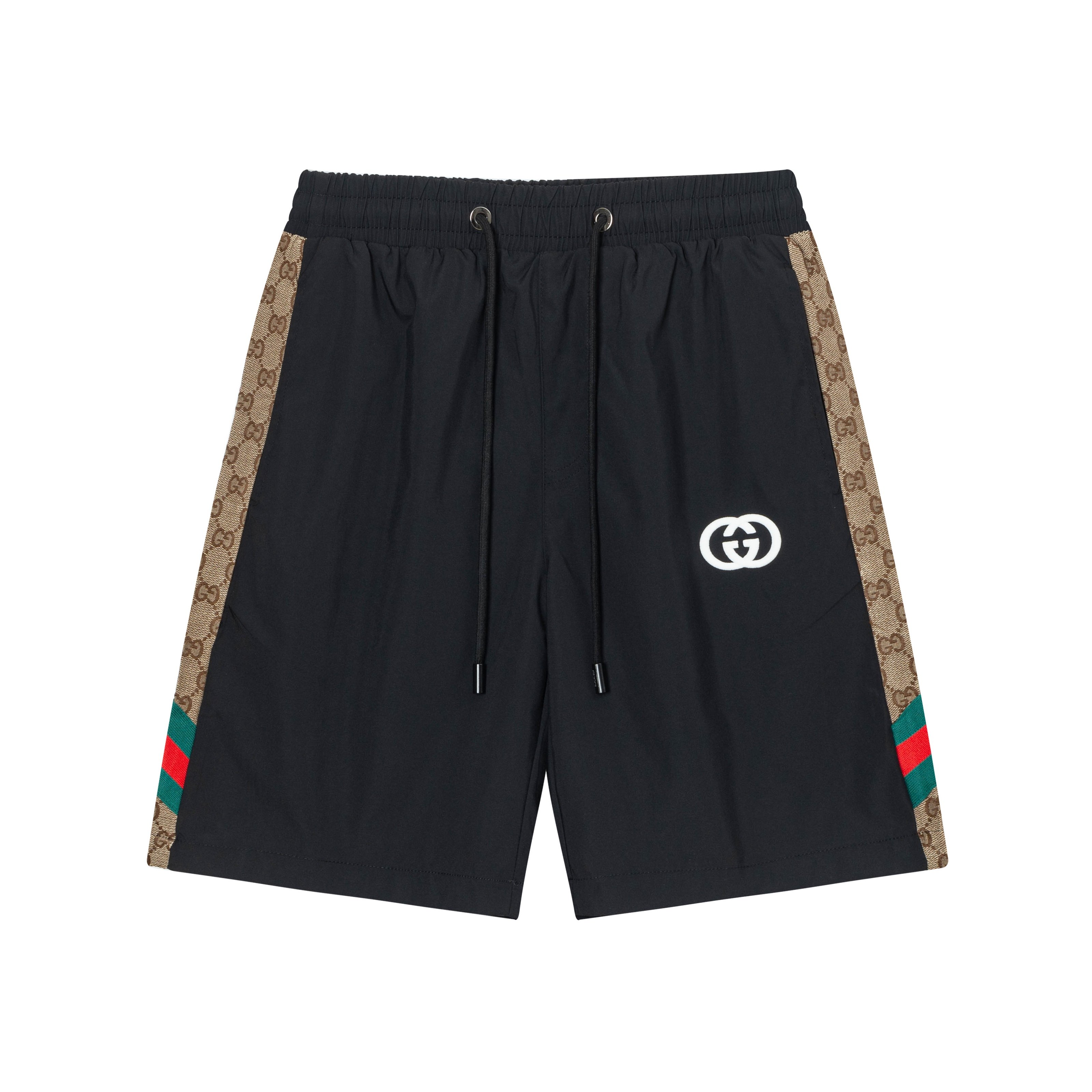2025 GUCCI Gucci nuevos pantalones cortos de playa de secado rápido, tela personalizada, logo bordado artesanal. Corte …