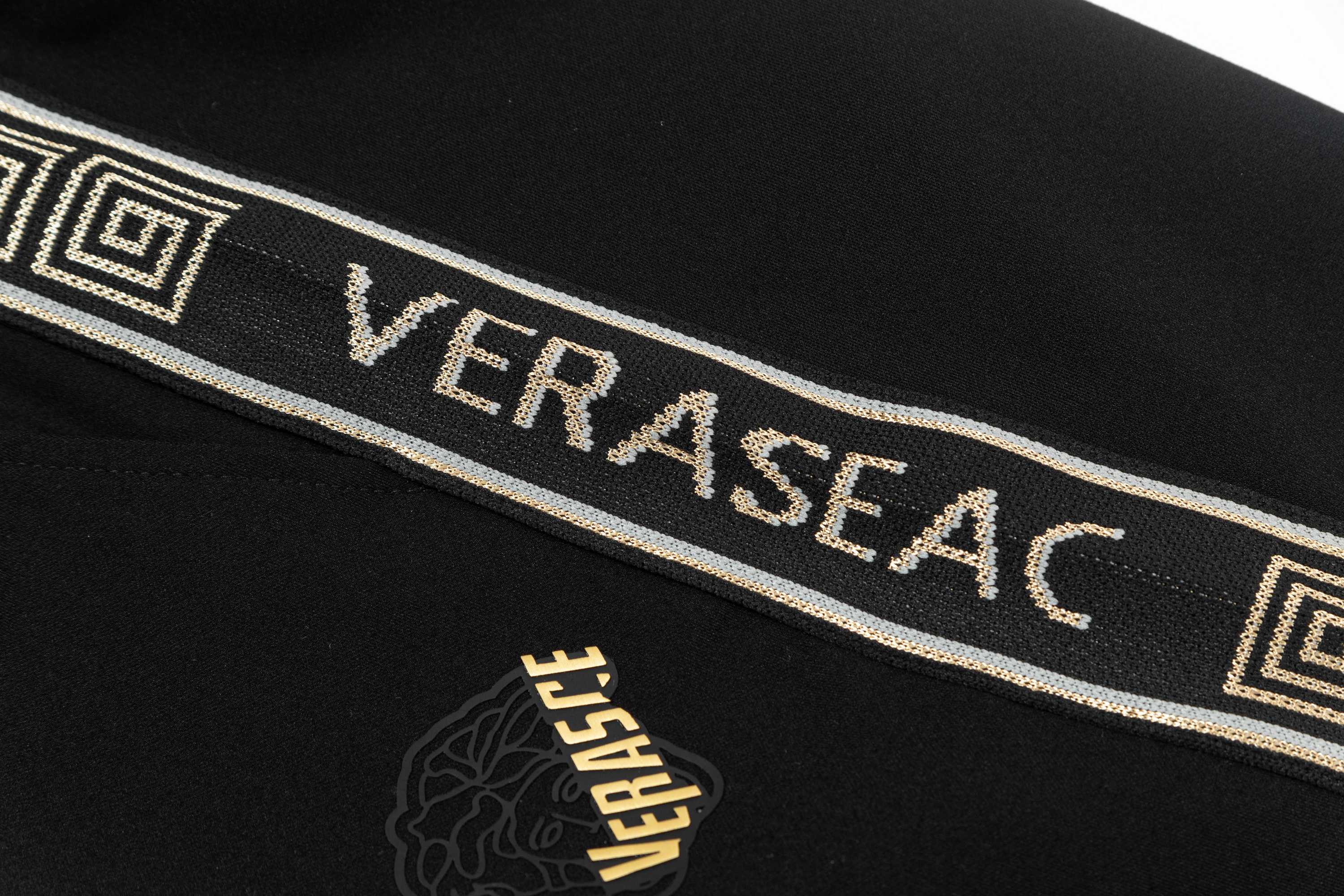 “2025 VERSACE Van Sage Custom Knitting Shorts in Black, Sizes M-4XL” - 图片 7