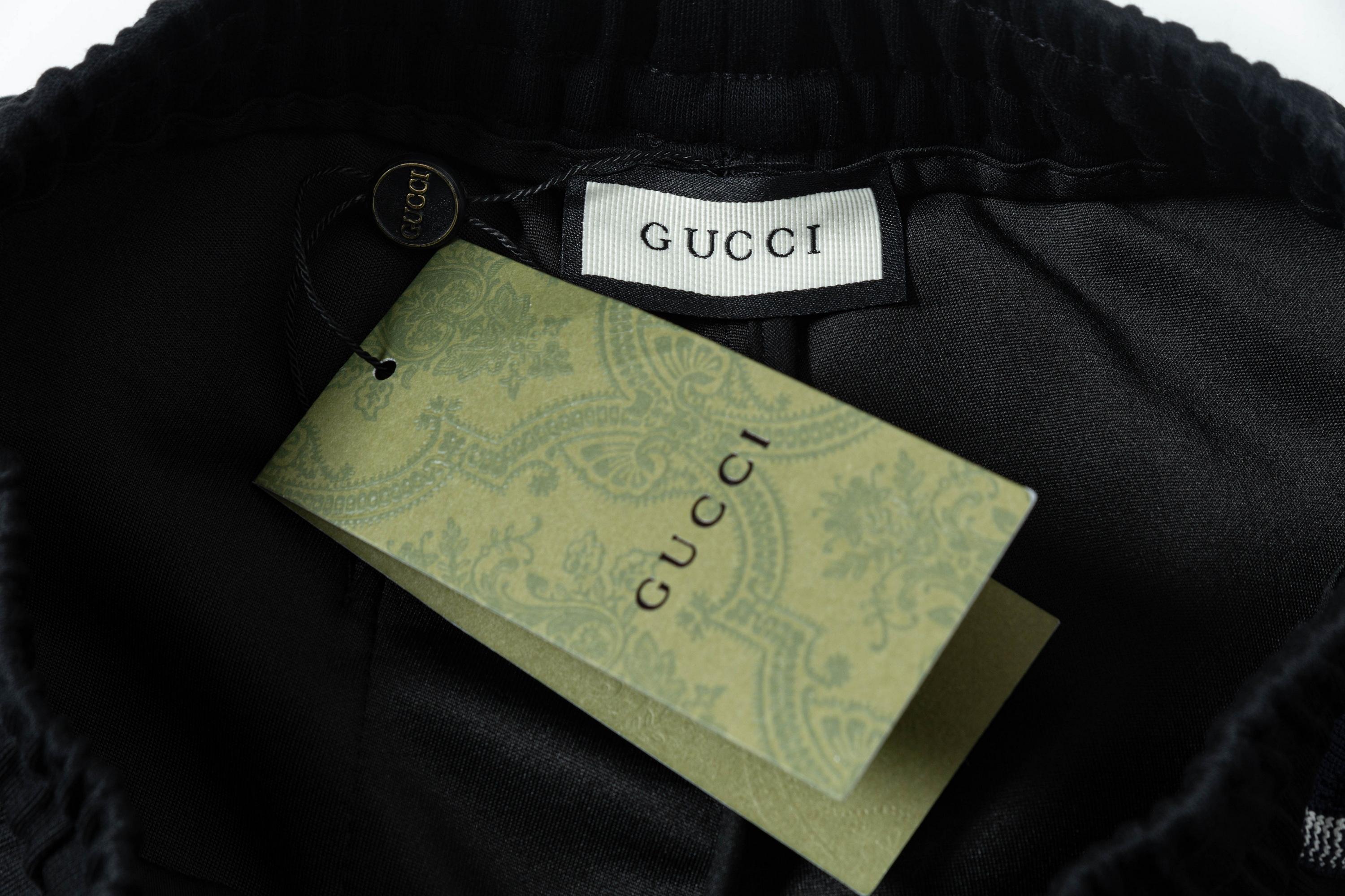 2025 GUCCI New Knitting Shorts with Embroidered Logo in Black, Sizes M-4XL - 图片 9
