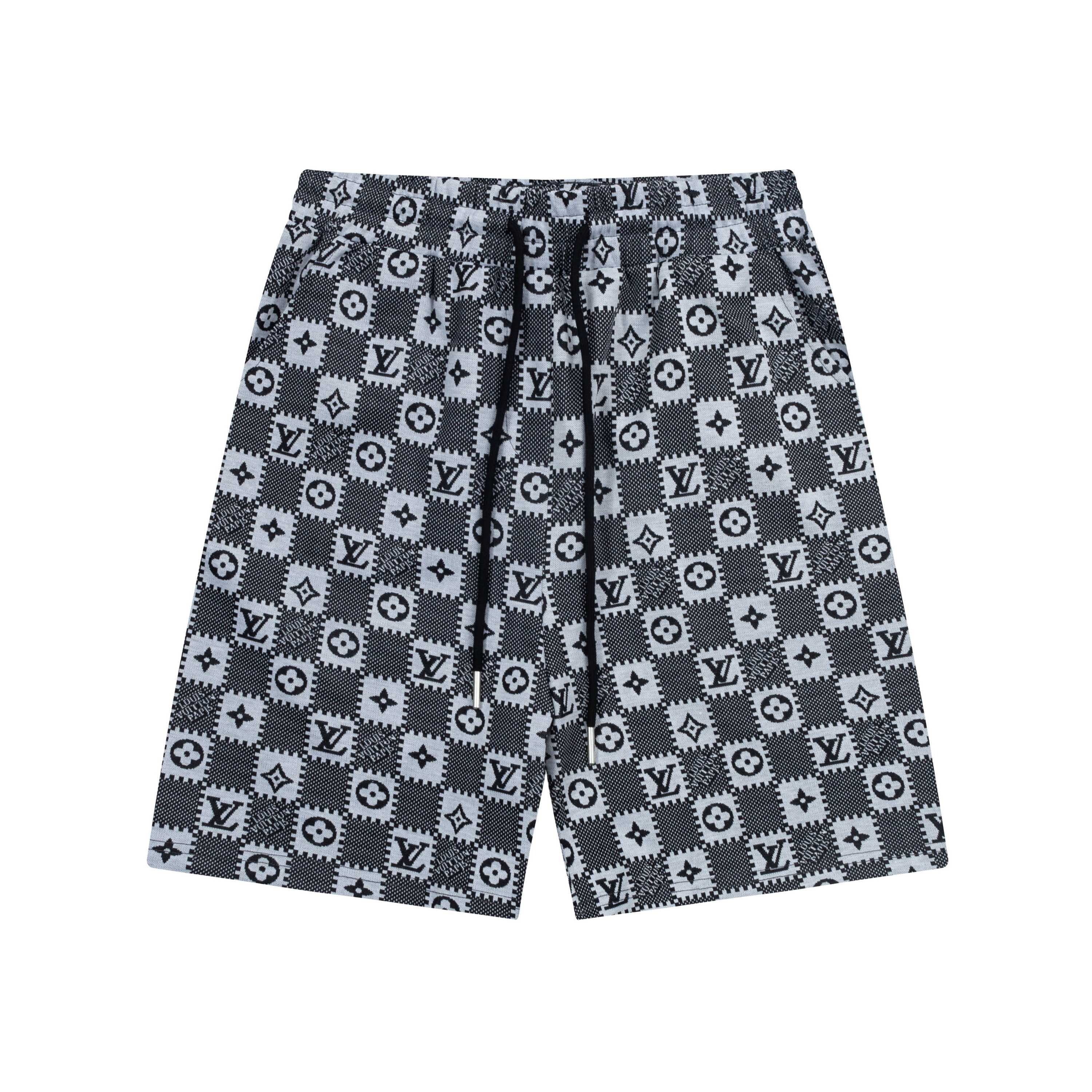 LV Louis Vuitton 2025 Spring/Summer Bouquet Shorts: High-Density Knitting, Tailored Fit, Gold Details. - 图片 1