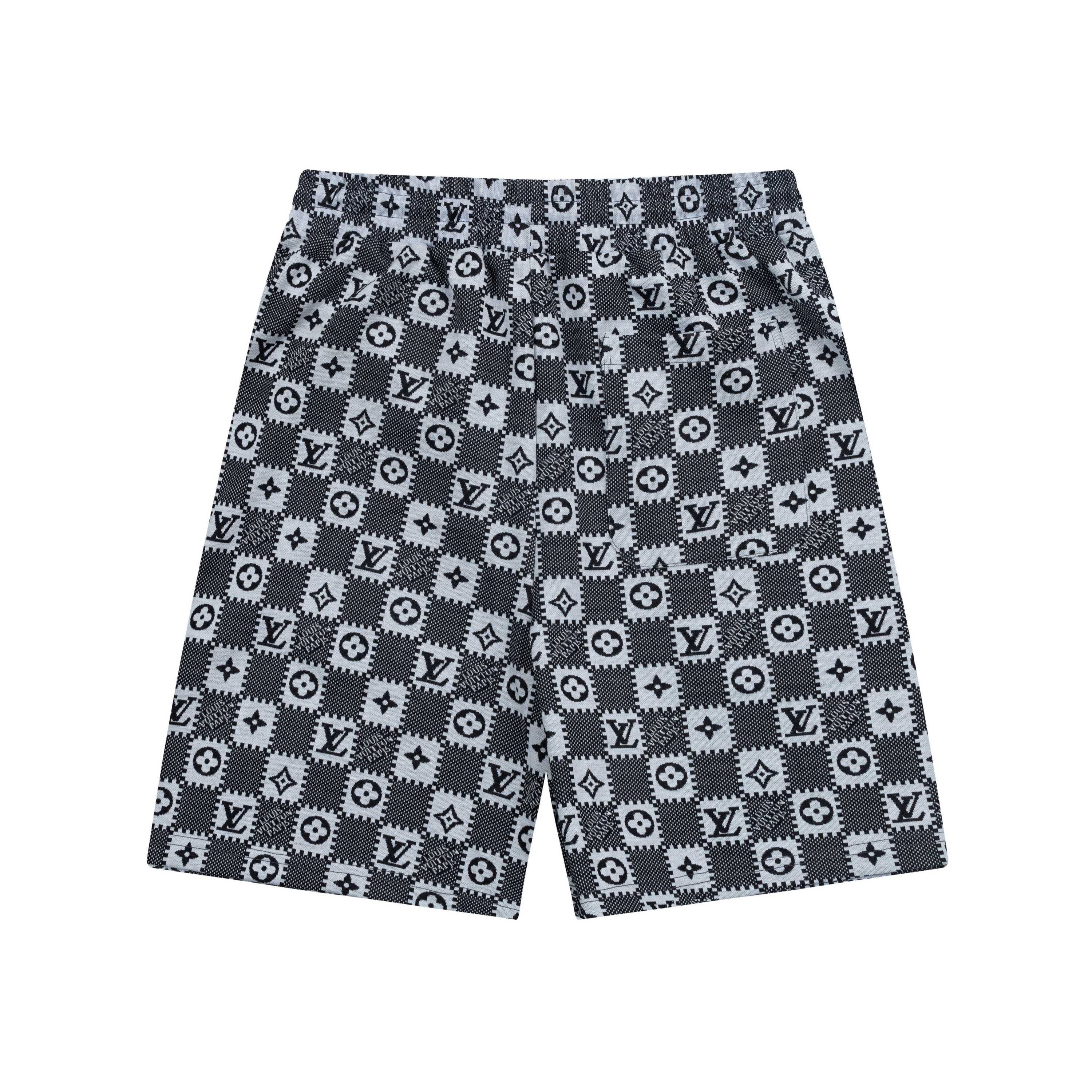LV Louis Vuitton 2025 Spring/Summer Bouquet Shorts: High-Density Knitting, Tailored Fit, Gold Details. - 图片 2