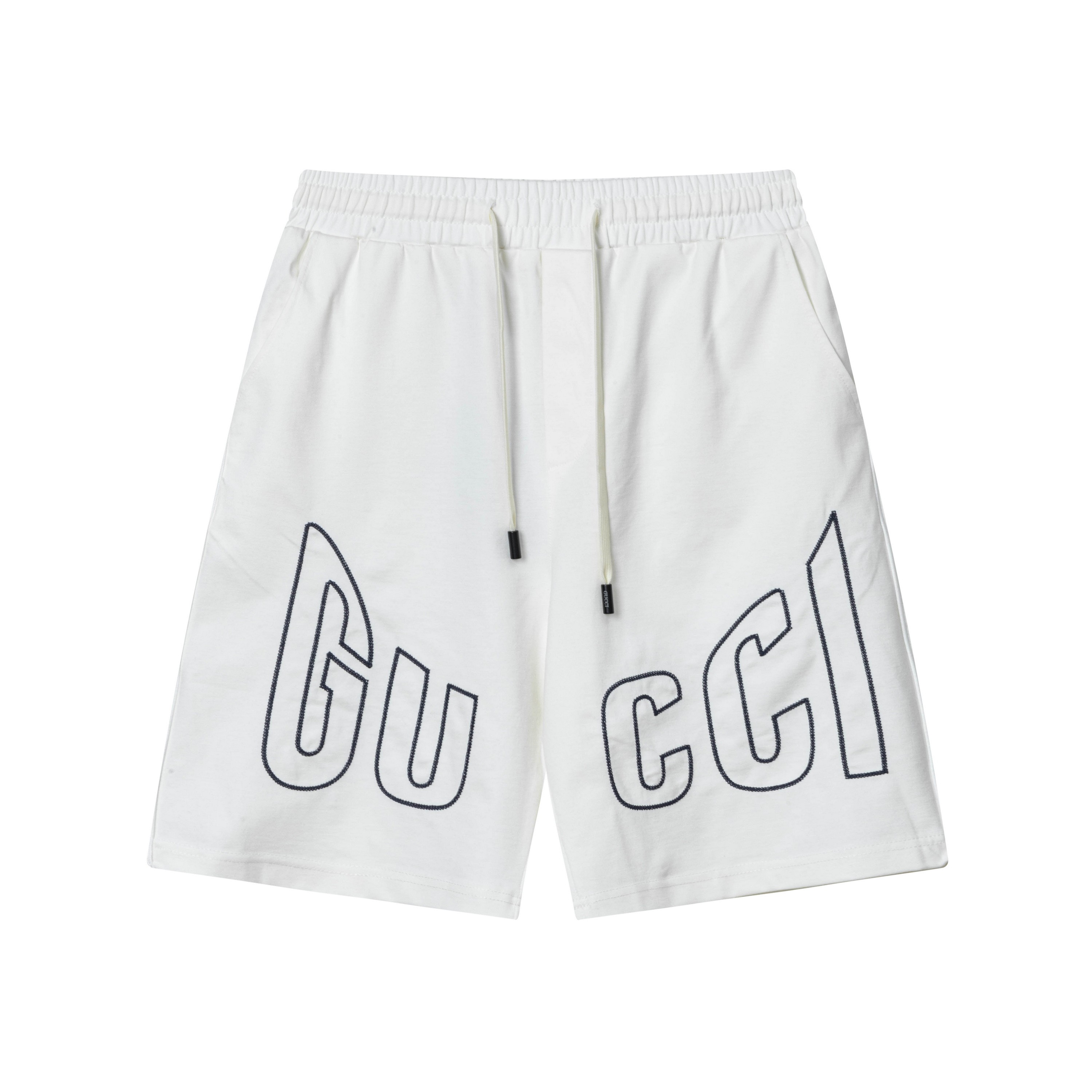 New 2025 GUCCI Knitting Shorts with Custom Embroidery Logo and Fabric - 图片 1