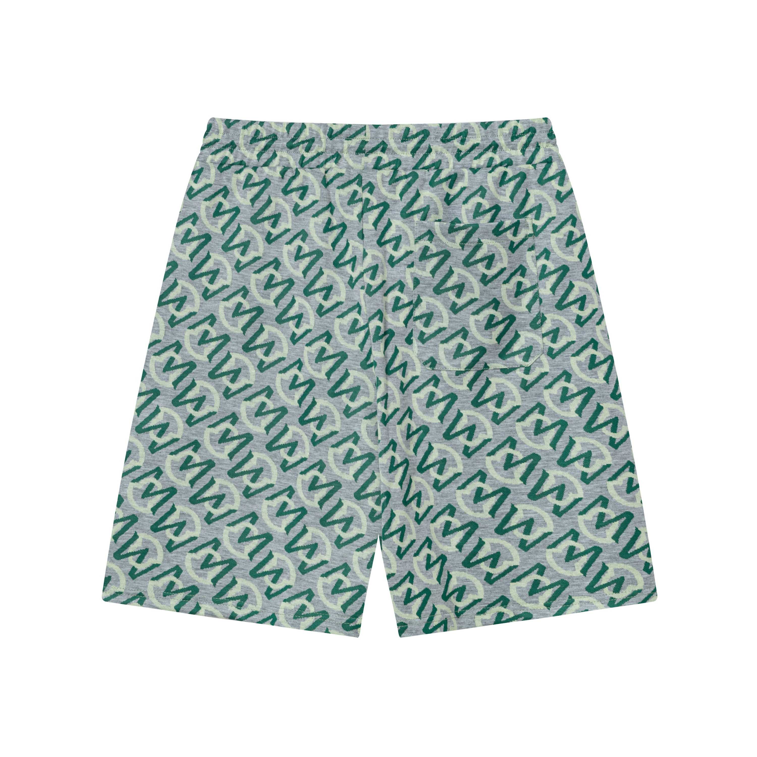 Montcler 2025 Spring/Summer High-Density Knit Shorts in Green and Red, Sizes M-4XL - 图片 2