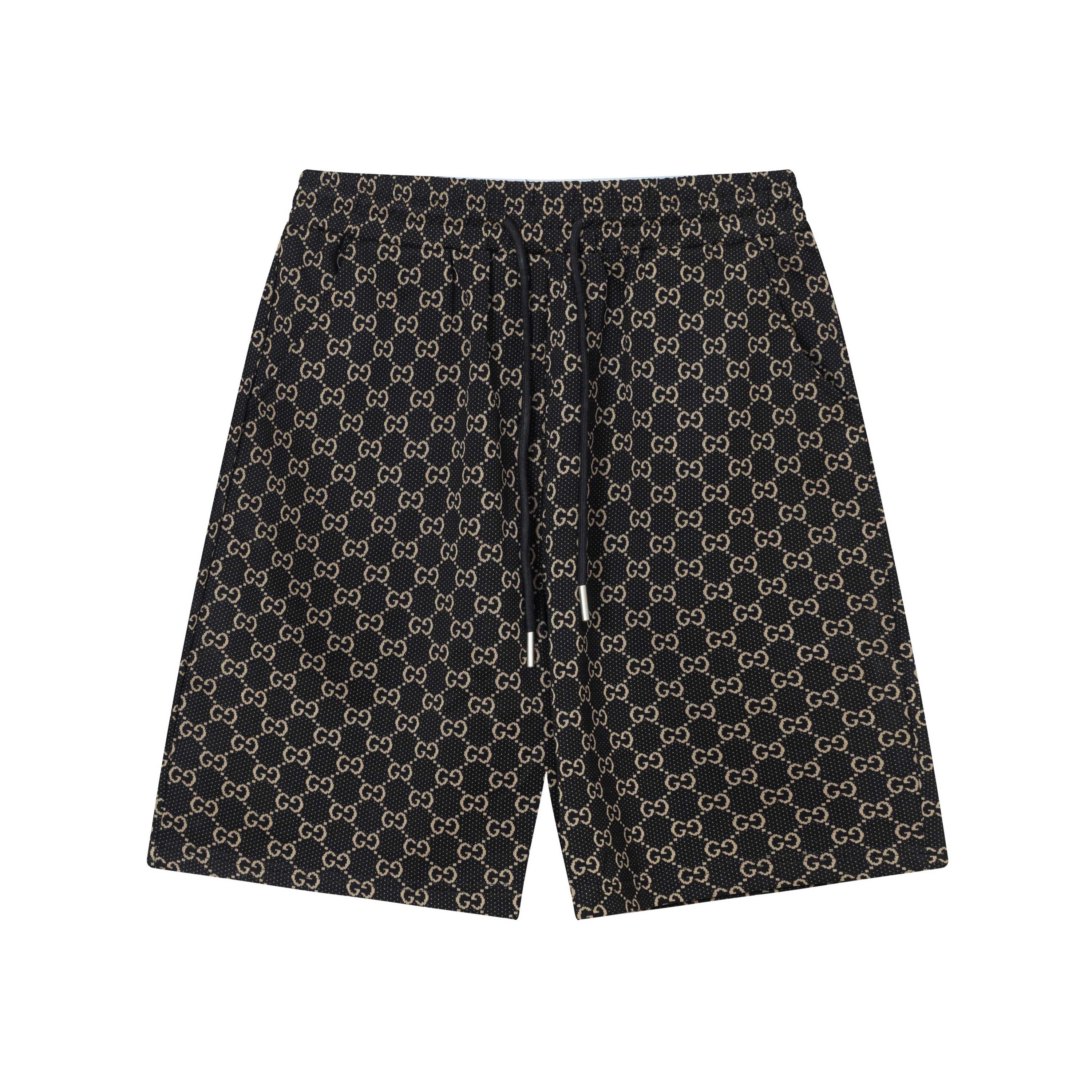 Gucchi 2025 Knitting Shorts: High-Density, Stylish, Comfy, Custom Gold Thongs, Multiple Colors. - 图片 1