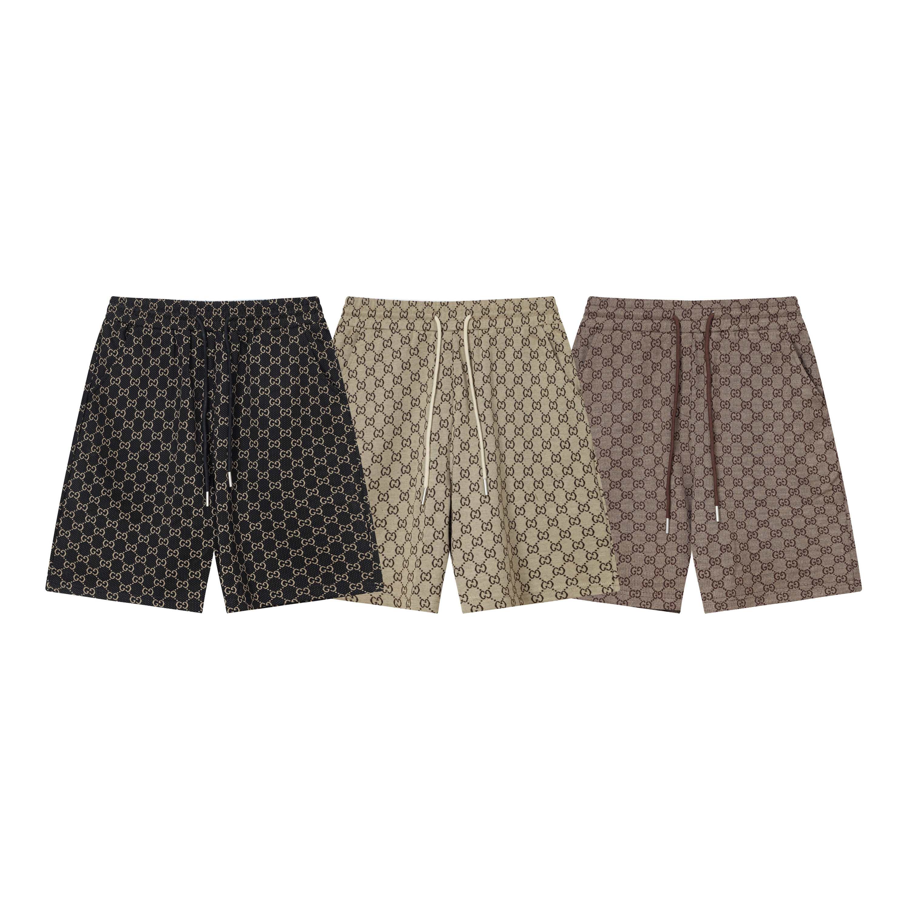 Gucchi GUCCI 2025 High-Density Knitting Shorts: Stylish, Comfortable, and Customizable in Gold - 图片 9