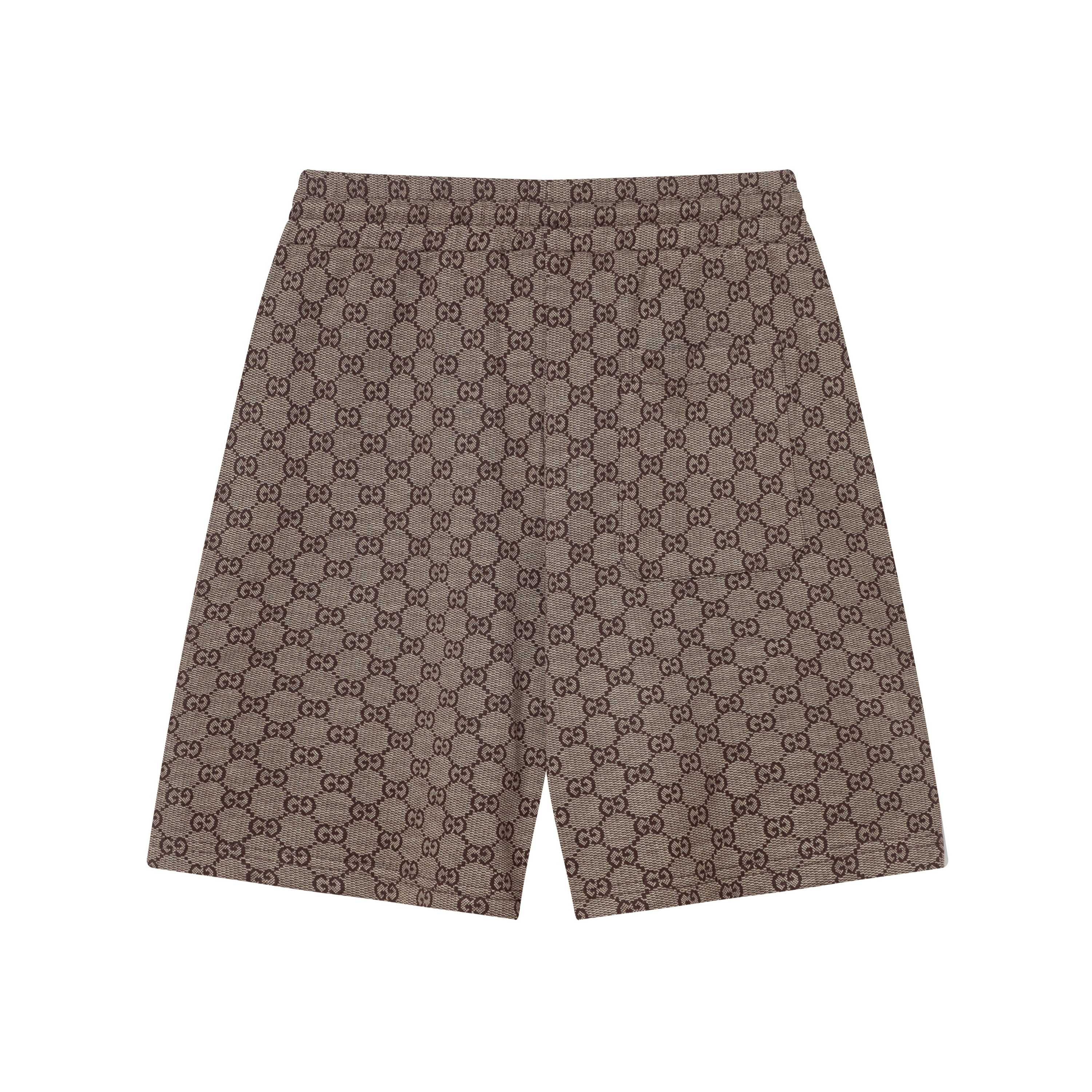 Gucchi GUCCI 2025 High-Density Knitting Shorts with Strong Gold Thongs. - 图片 2