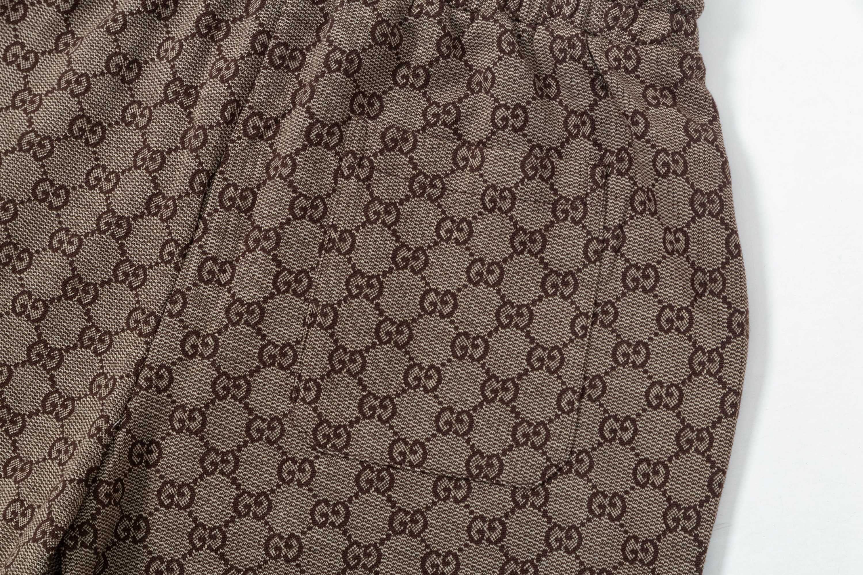 Gucchi GUCCI 2025 High-Density Knitting Shorts with Strong Gold Thongs. - 图片 6