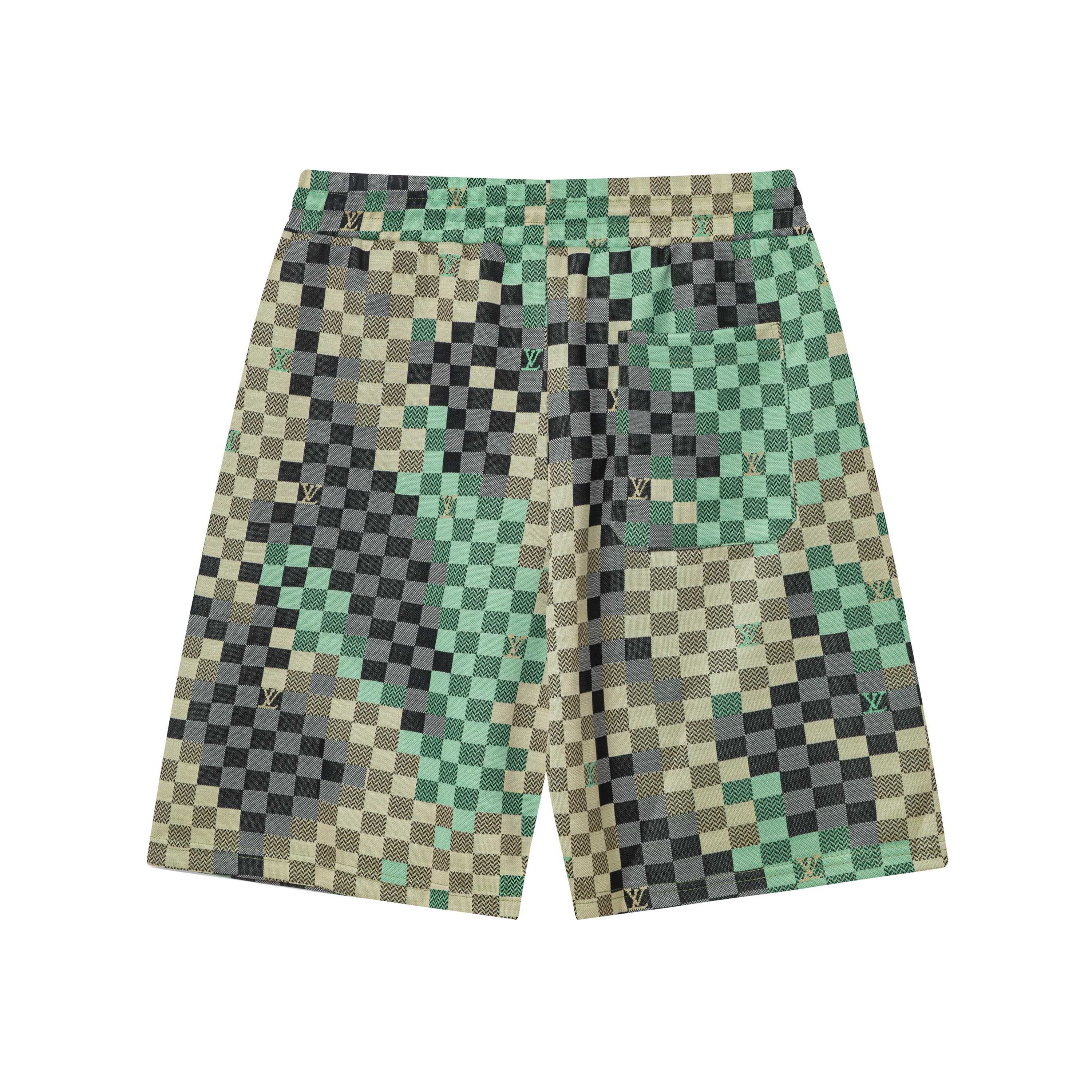 LV Louis Vuitton 2025 Spring/Summer Bouquet Shorts in High-Density Knit – Gold Details. - 图片 2