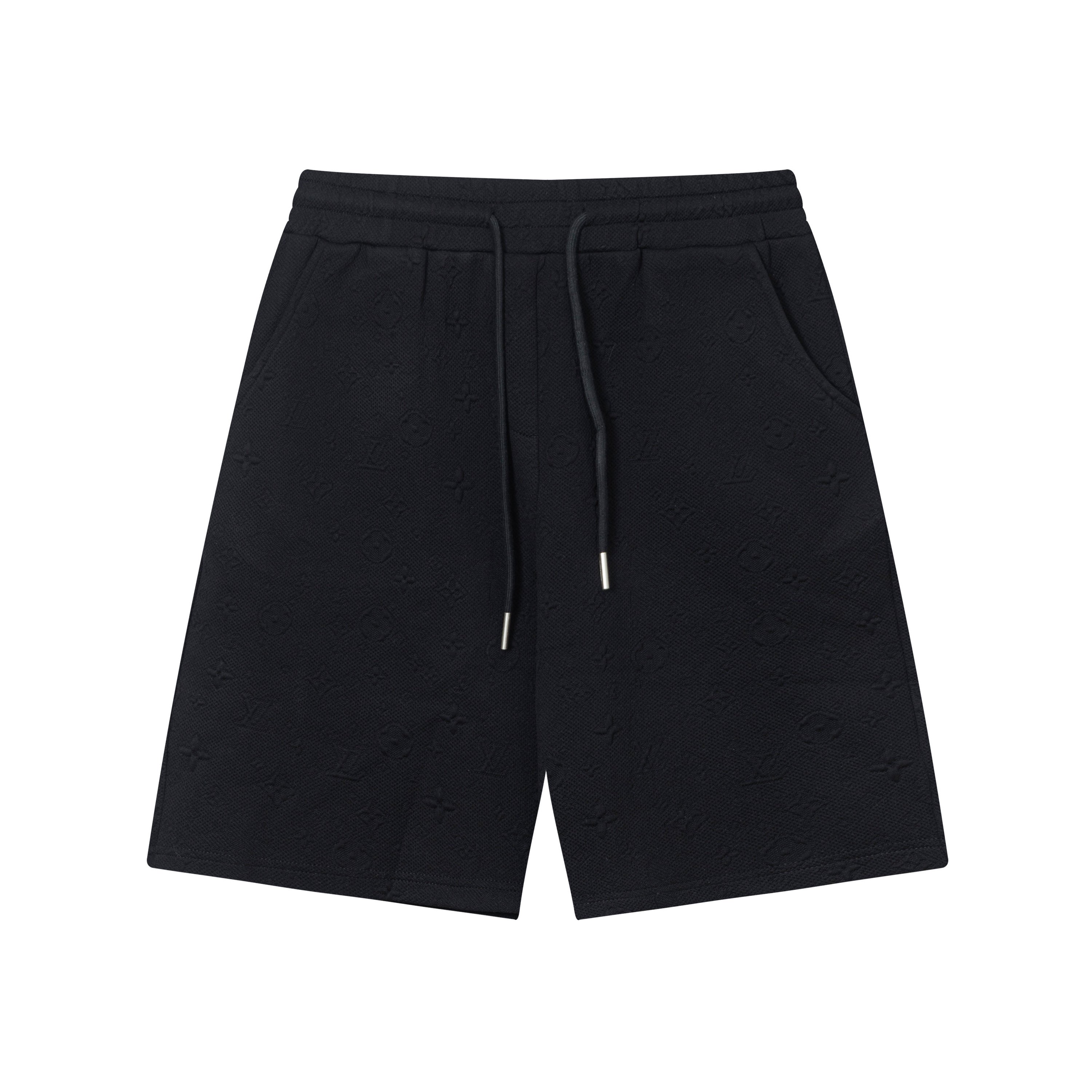 LV Louis Vuitton 2025 Spring/Summer Bouquet Shorts in White-Black, Tailored Luxury Fashion. - 图片 1