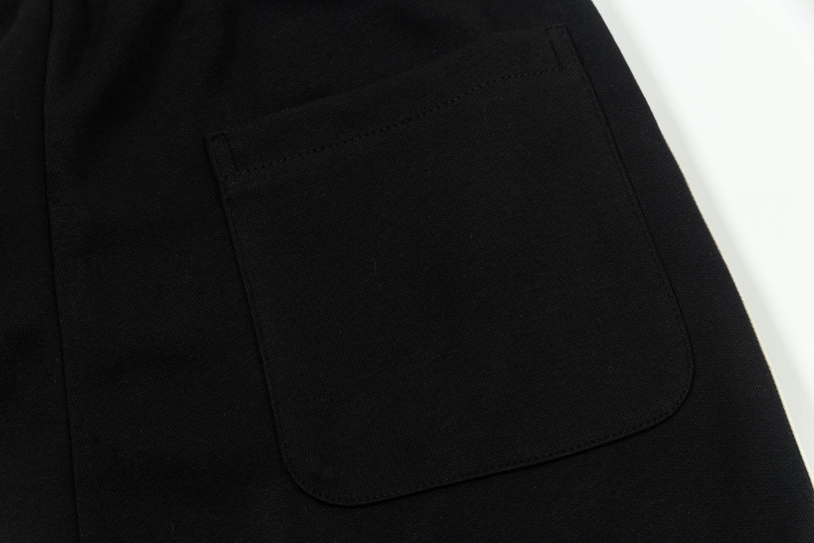 New Knitting Shorts 2025: Custom Fabric, Embroidered Logo, Stylish Design, Black, M-4XL. - 图片 5