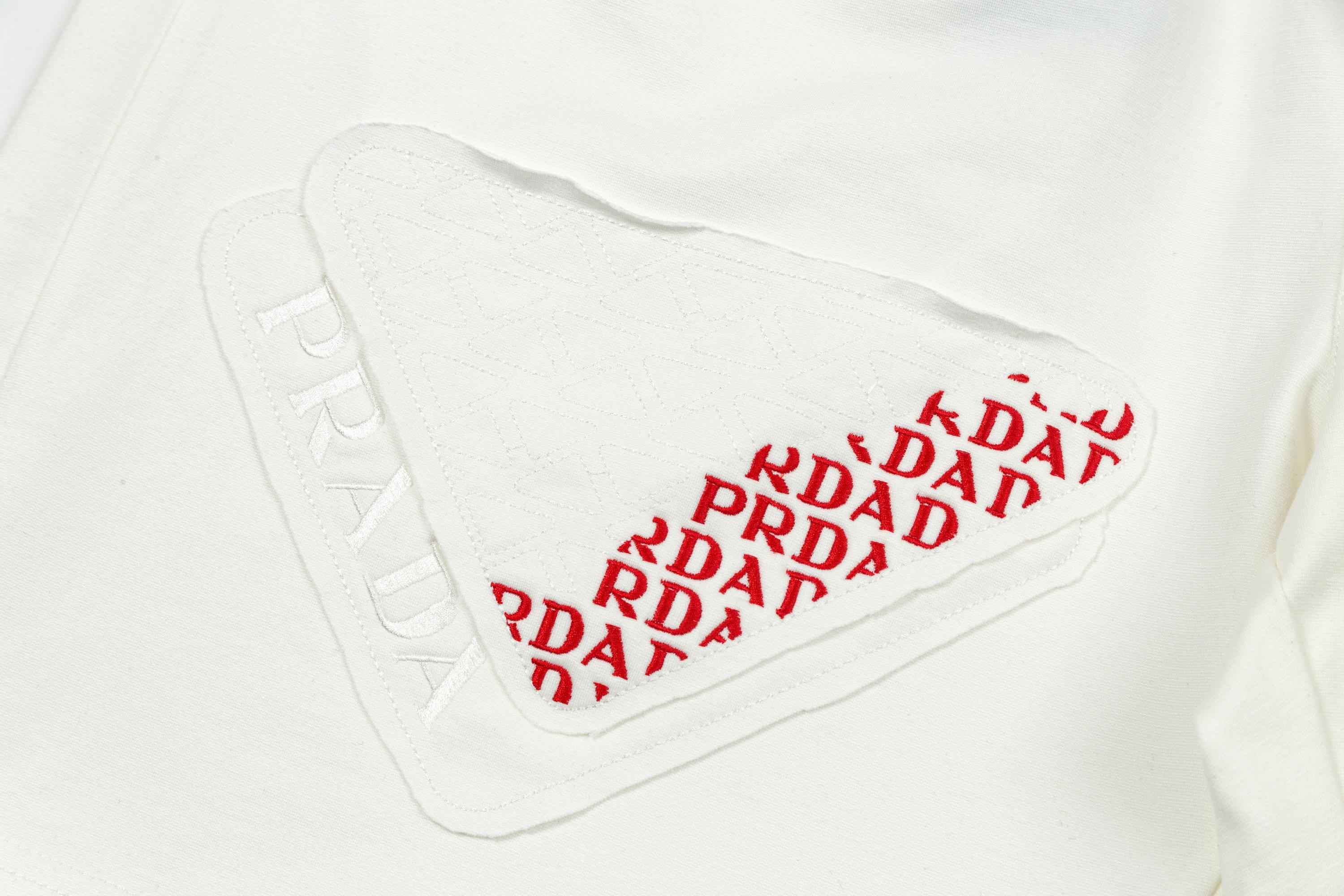 2025 Prada New Knitting Shorts with Custom Fabric and Embroidered Logo - 图片 3
