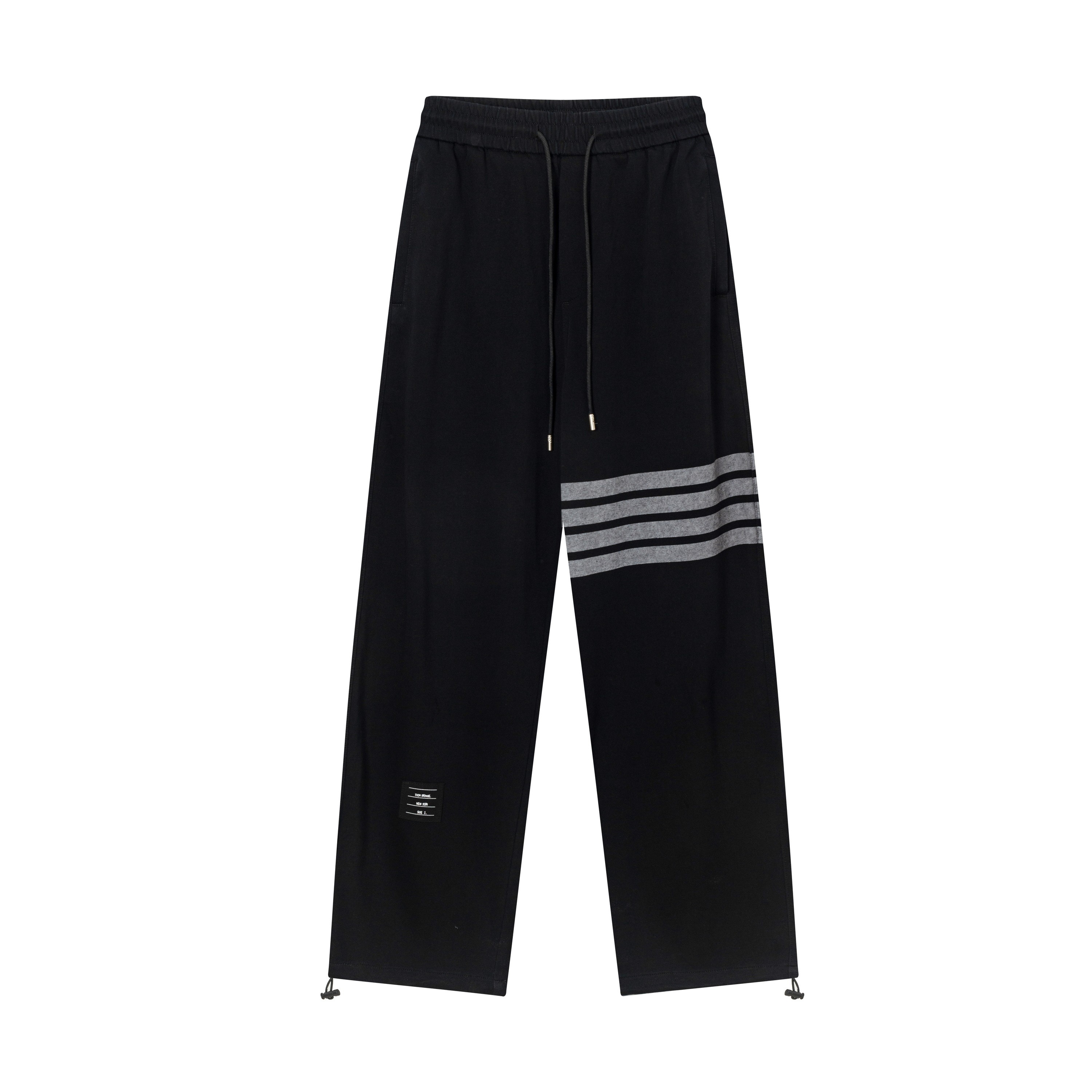 High-End Tailor-Made Leisure Pants with Brand Element Design in Black, Sizes M-4XL