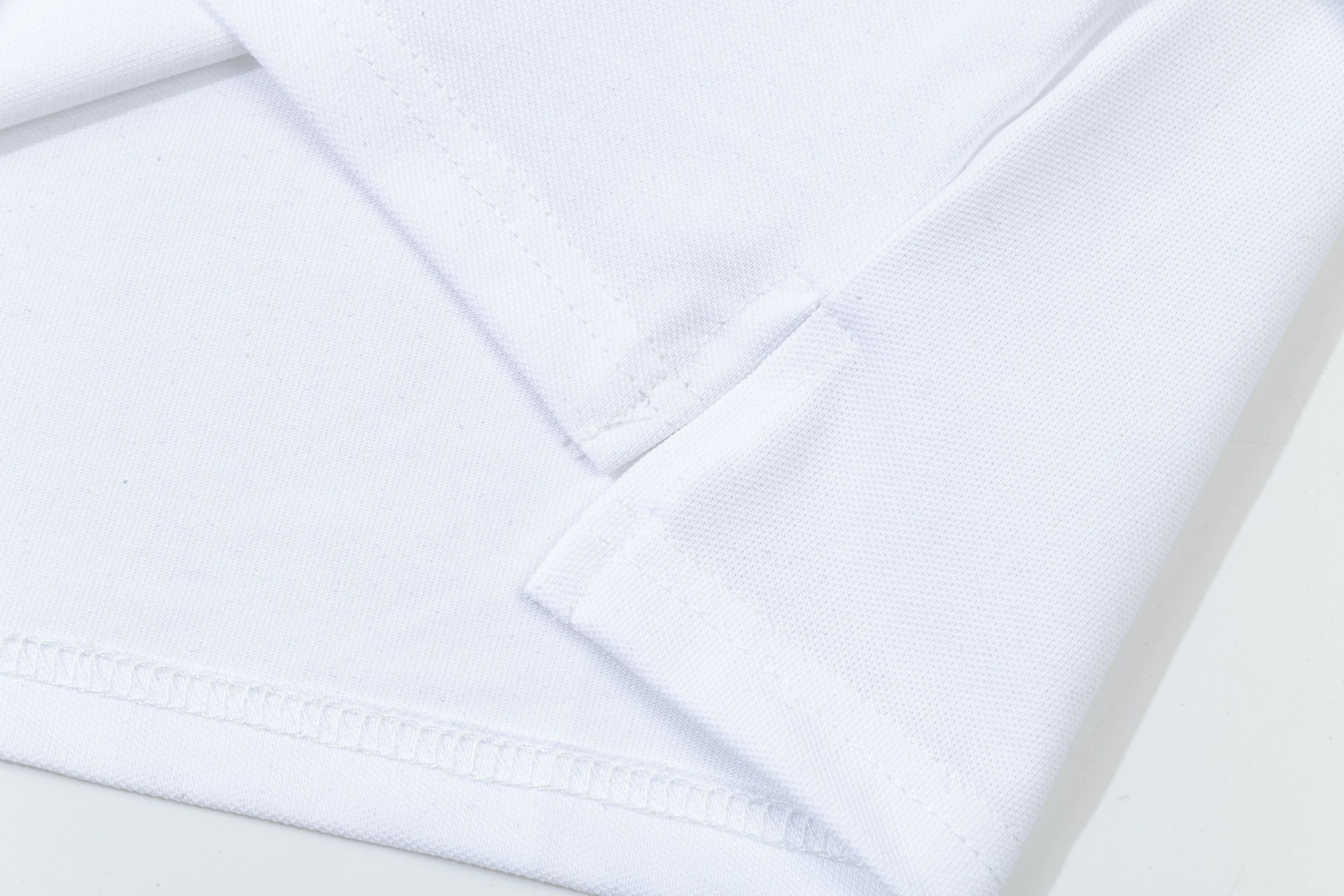 High-Quality Versace Polo Shirts with Gorretex Logo Buttons in White and Light Blue - 图片 8