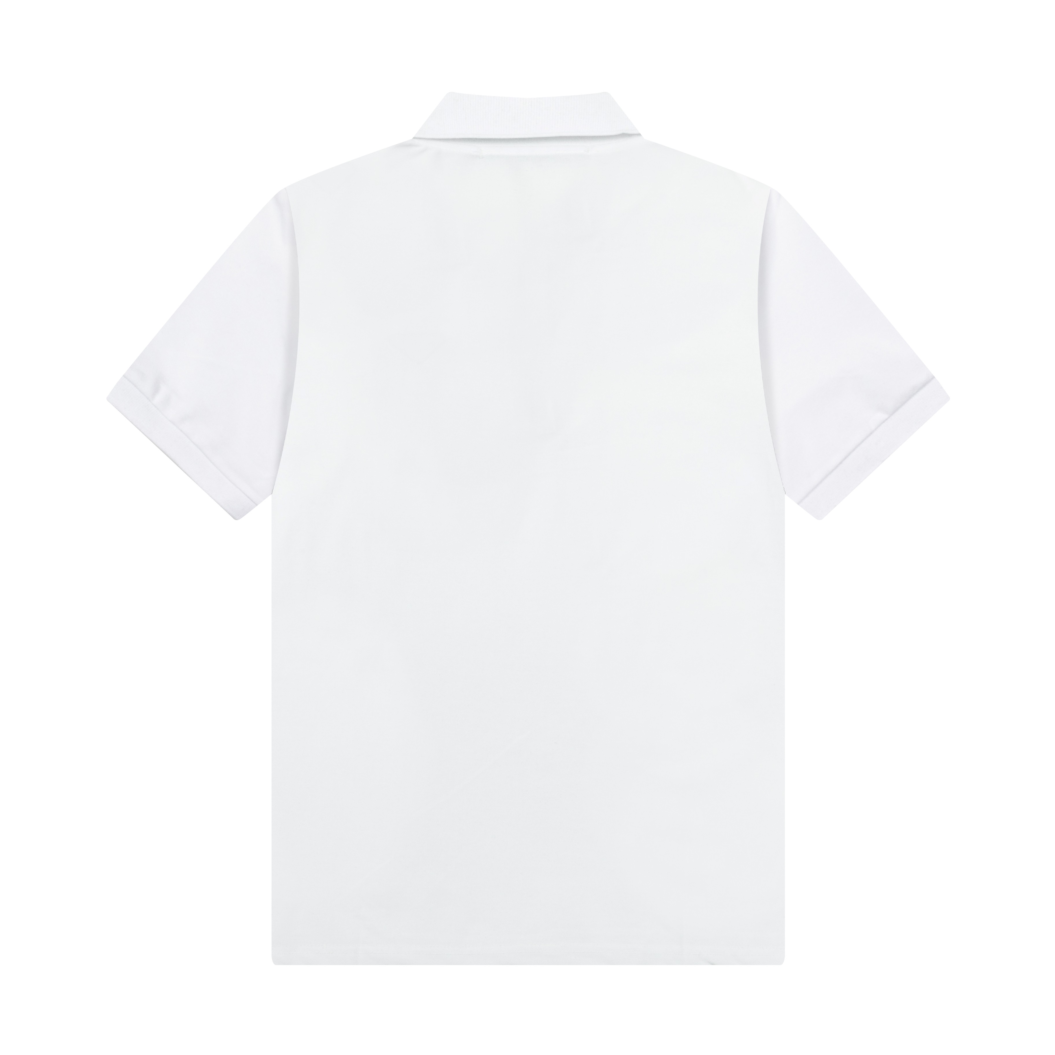 High-Quality Prada Polo Shirts with Gorretex Logo Buttons in White and Black, 2025 Collection. - 图片 2