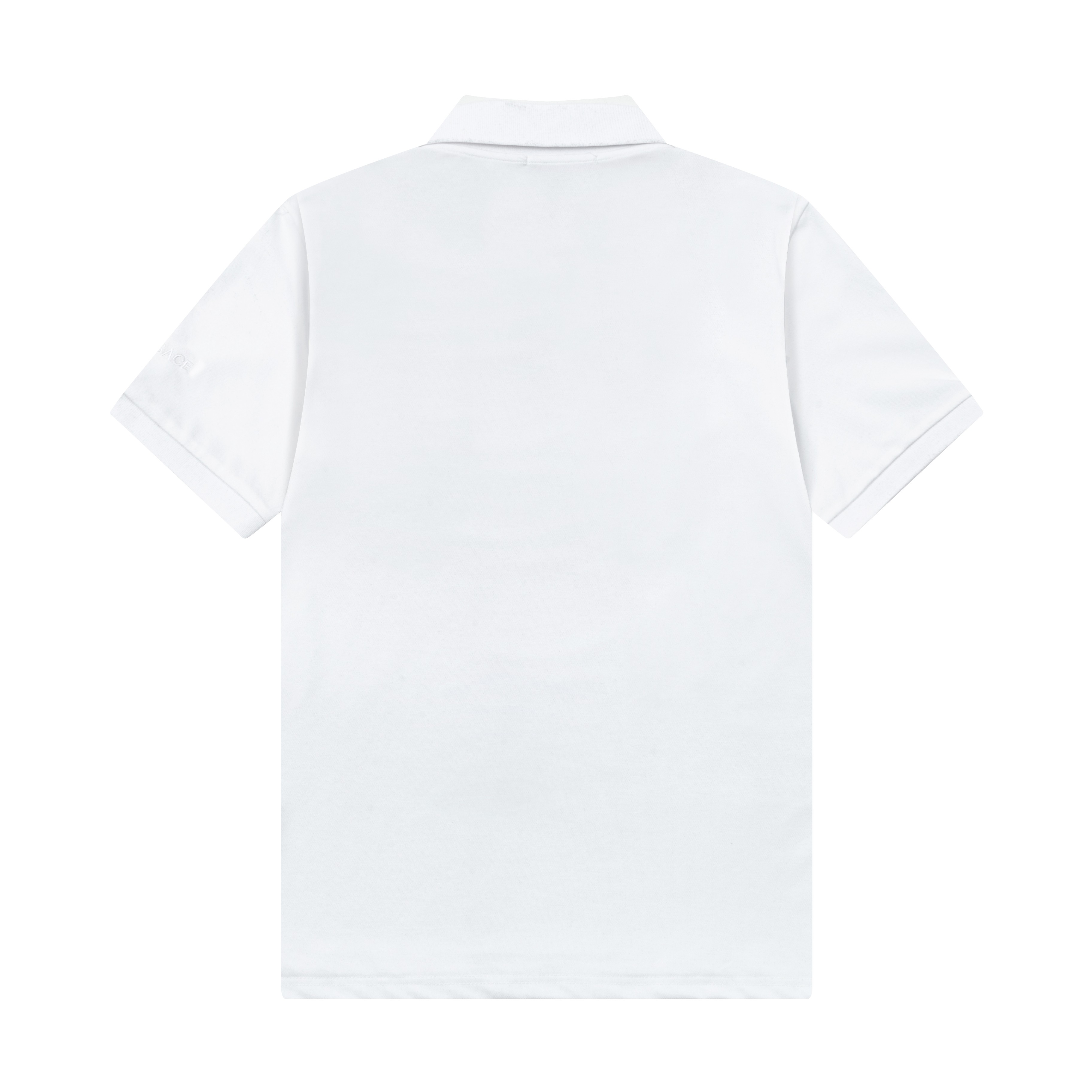 High-Quality Versace Polo Shirts with Gorretex Logo Buttons in White and Black Sizes M-3XL - 图片 2