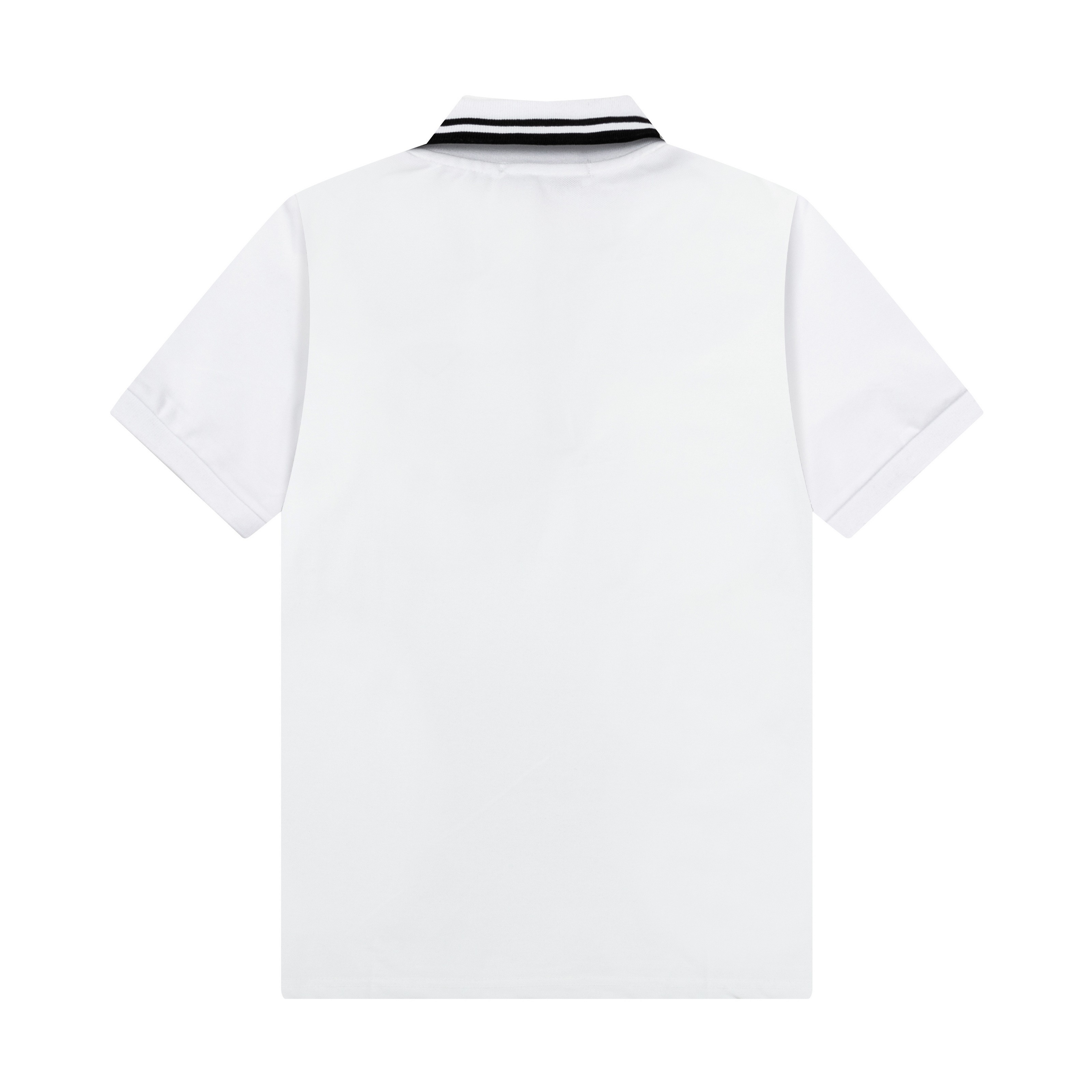 New Valentino POLO Shirts with Gorretex Logo Buttons – 2025 Collection in White and Black - 图片 2