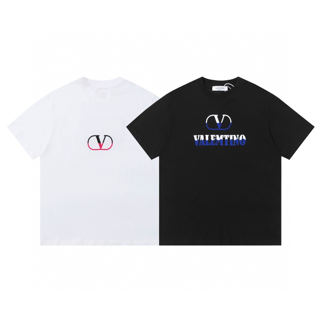 Valentino 25SS Cotton Fabric with Solona Screws, Sizes S-XXL in Black and White - 图片 9