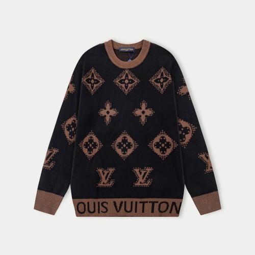Louis Vuitton 25SS Crew Neck Wool Sweater - Fashionable and Comfortable 1 Louis Vuitton 25SS Crew Neck Wool Sweater - Fashionable and Comfortable