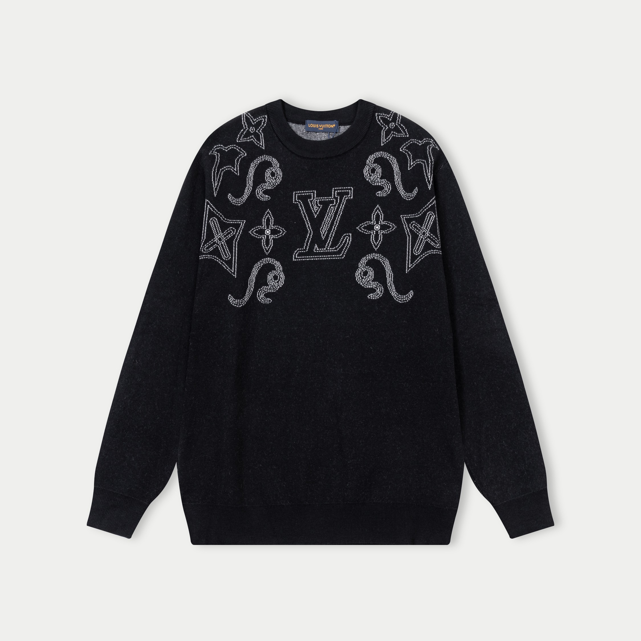 Louis Vuitton 25SS Crew Neck Wool Sweater - Soft, Warm, and Stylish