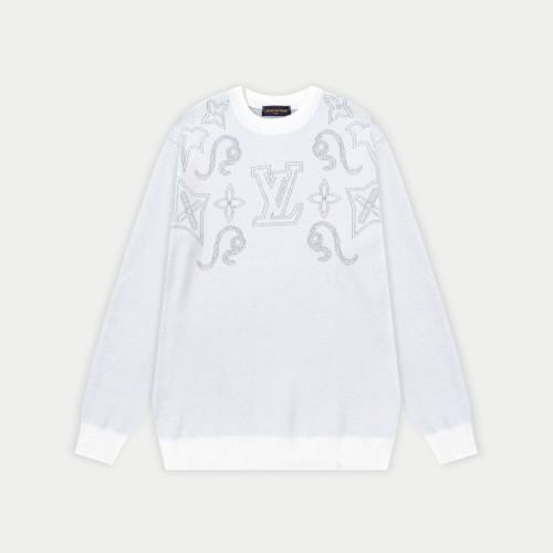 Louis Vuitton 25SS Round Neck Wool Sweater - Soft, Comfortable & Stylish 1 Louis Vuitton 25SS Round Neck Wool Sweater - Soft, Comfortable & Stylish