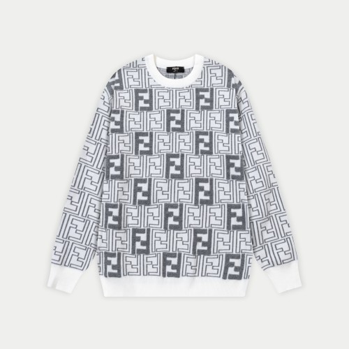 Fendi 25SS Crew Neck Wool Sweater for Men and Women - Fashionable & Cozy 1 Fendi 25SS Crew Neck Wool Sweater for Men and Women - Fashionable & Cozy