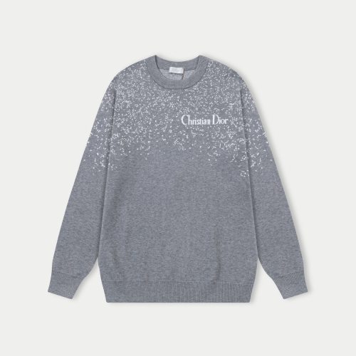 Dior 25ss Crew Neck Sweater Custom Wool Blend, Soft and Comfortable 1 Dior 25ss Crew Neck Sweater Custom Wool Blend, Soft and Comfortable