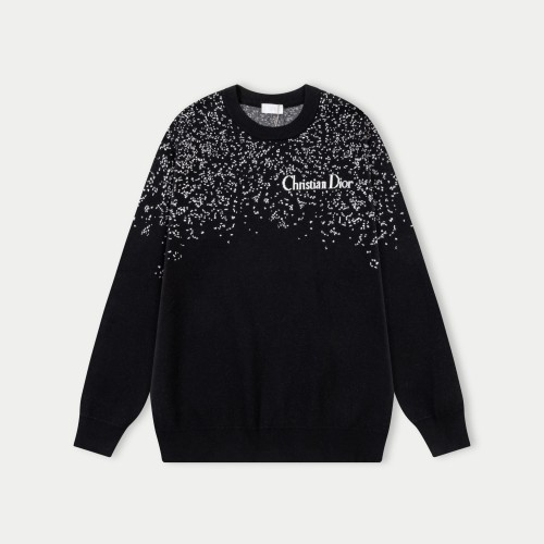 Dior 25SS Round Neck Wool Sweater - Custom Fabric, Comfortable & Stylish 1 Dior 25SS Round Neck Wool Sweater - Custom Fabric, Comfortable & Stylish