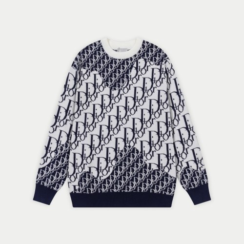 Dior 25SS Round Neck Wool Sweater Custom Fabric, Soft and Comfortable