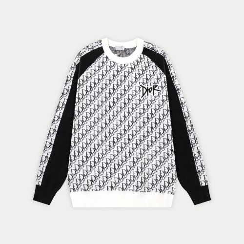 Dior 25SS Round Neck Wool Sweater Custom Fabric Fashion Personality