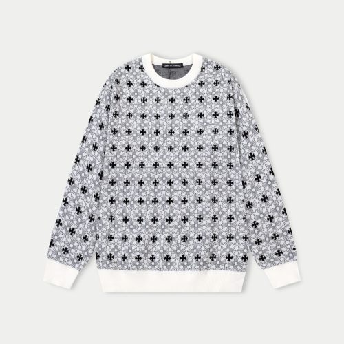 Chrome Hearts 25SS Crewneck Sweater - Custom Wool, Soft, and Stylish 1 Chrome Hearts 25SS Crewneck Sweater - Custom Wool, Soft, and Stylish