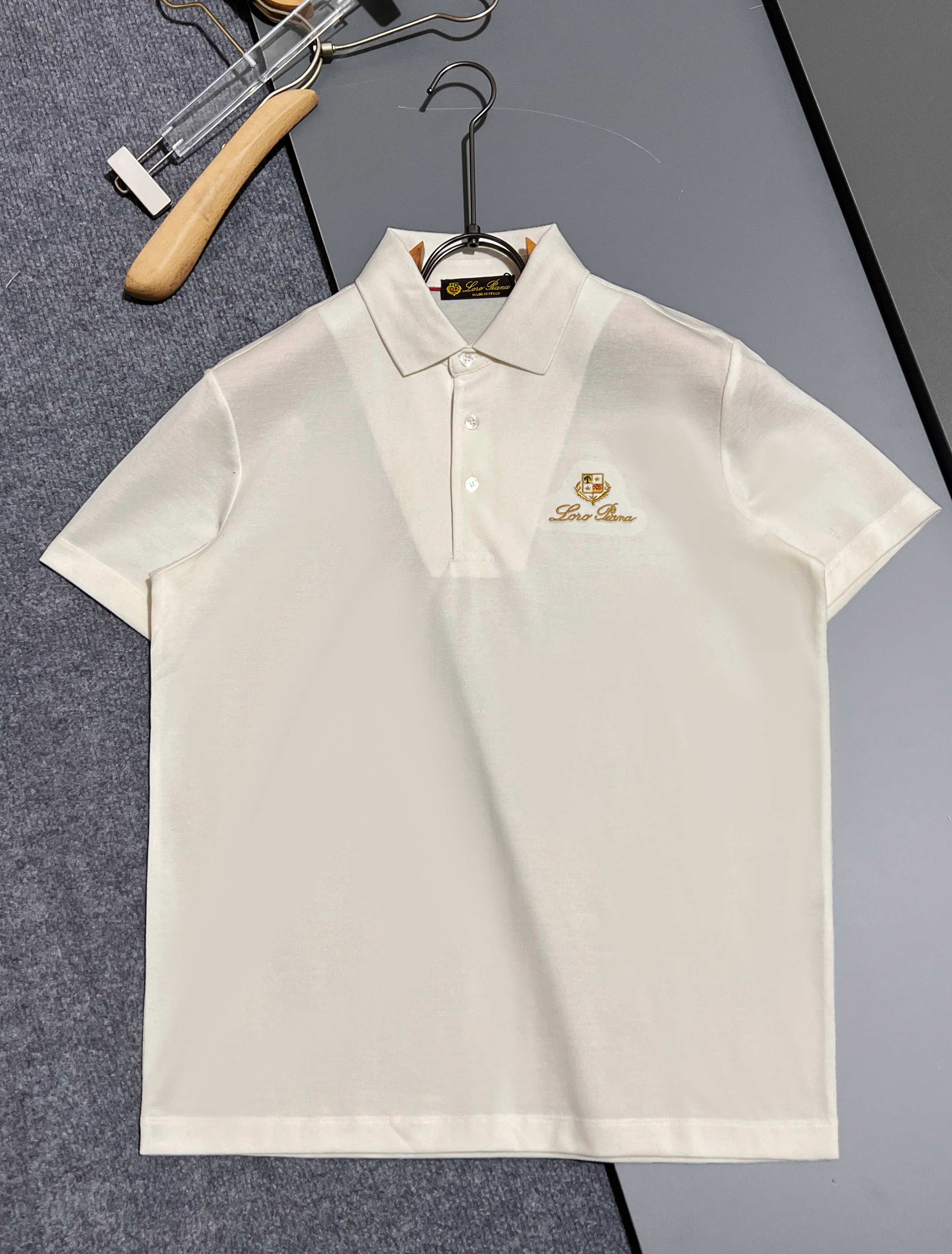 P125 versión alta LP 26ss nuevo estilo igual que el sitio web oficial Polo de algodón perlado mercerizado de doble hebr…