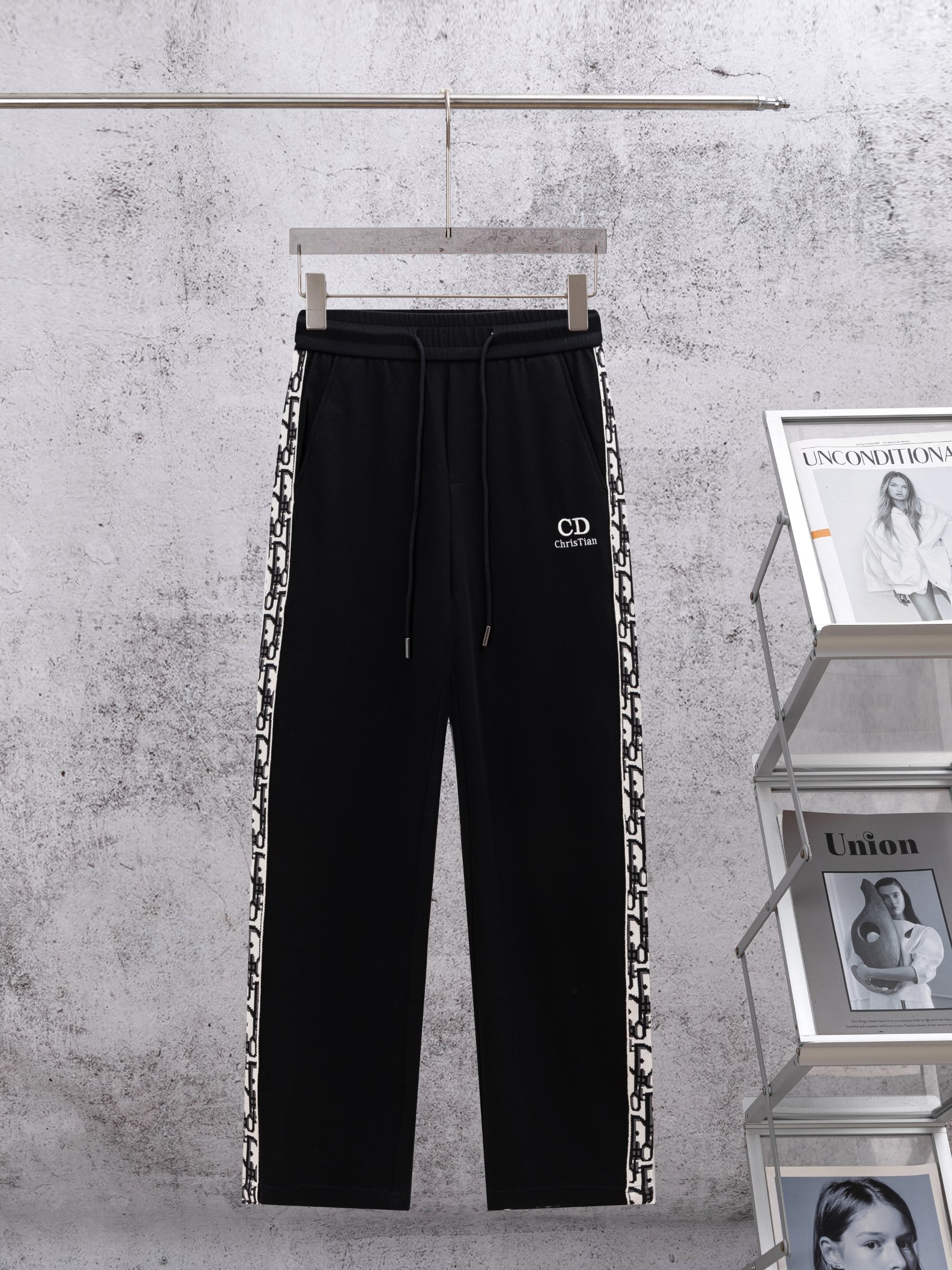 🅿️130 Dior 2026 primavera y verano nuevo estilo pantalones casuales de pierna ancha Tejido exclusivo pesado personaliz…