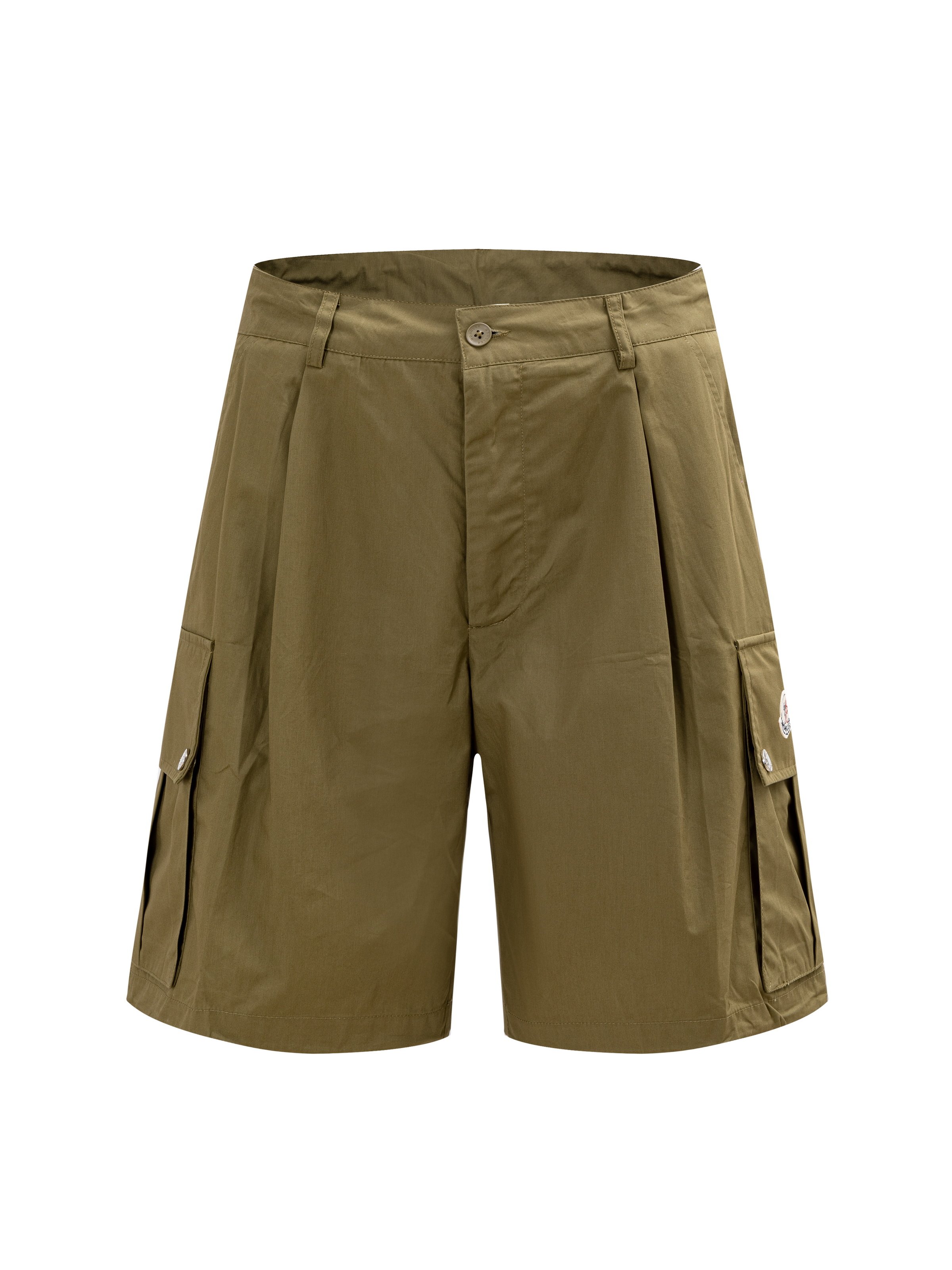 🅿️145 Versión alta Moncler MONCLER 2026ss primavera/verano nuevos pantalones cortos de trabajo de tela de algodón teji…