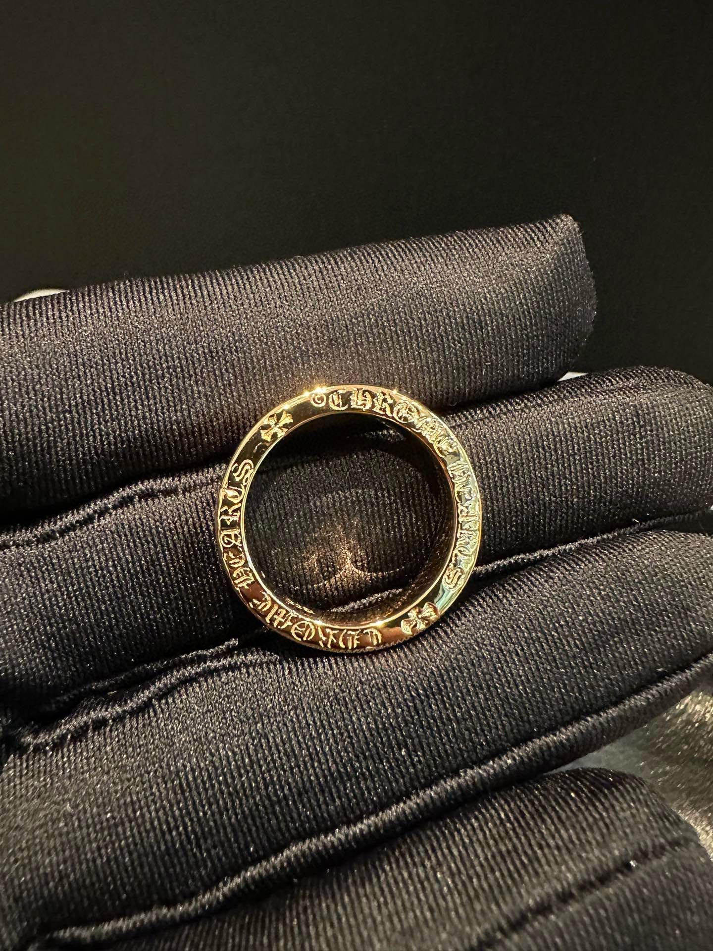 Custom order real shot: Ring, gold-plated diamond-set customization