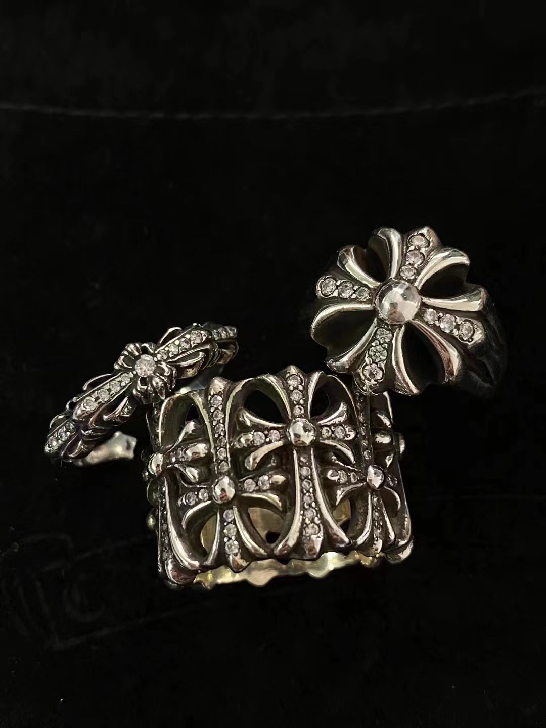 Rings, 925 silver with diamond customization
