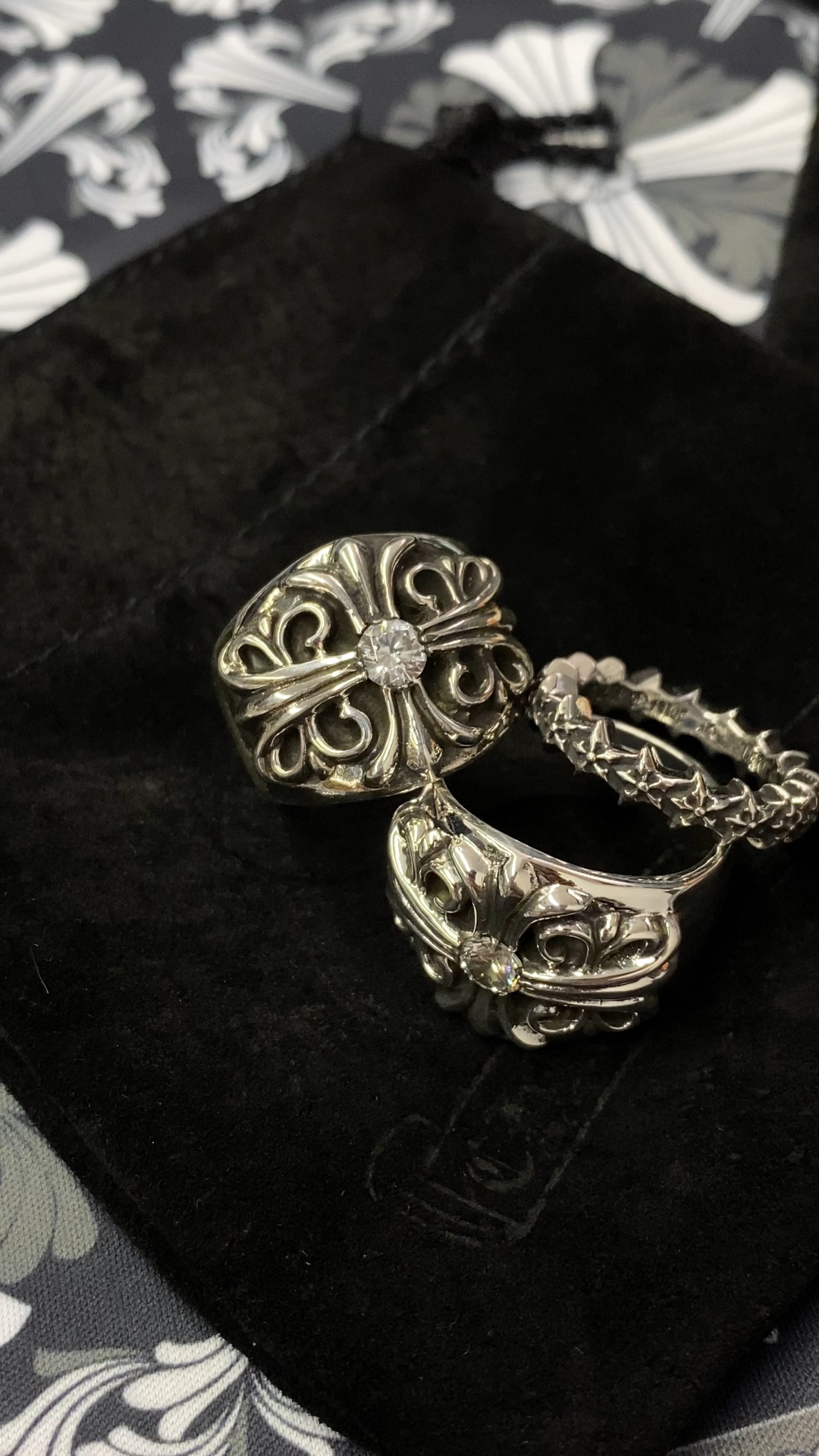 Rings, 925 silver with diamond customization